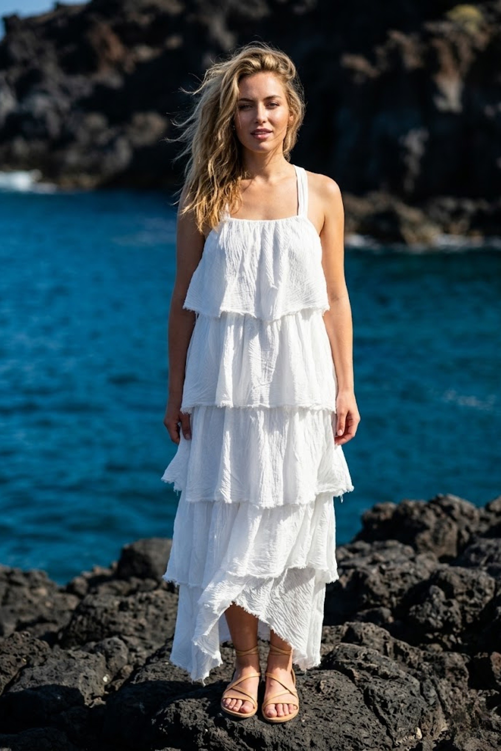 Wholesaler Victoria & Isaac - Ruffled cotton dress