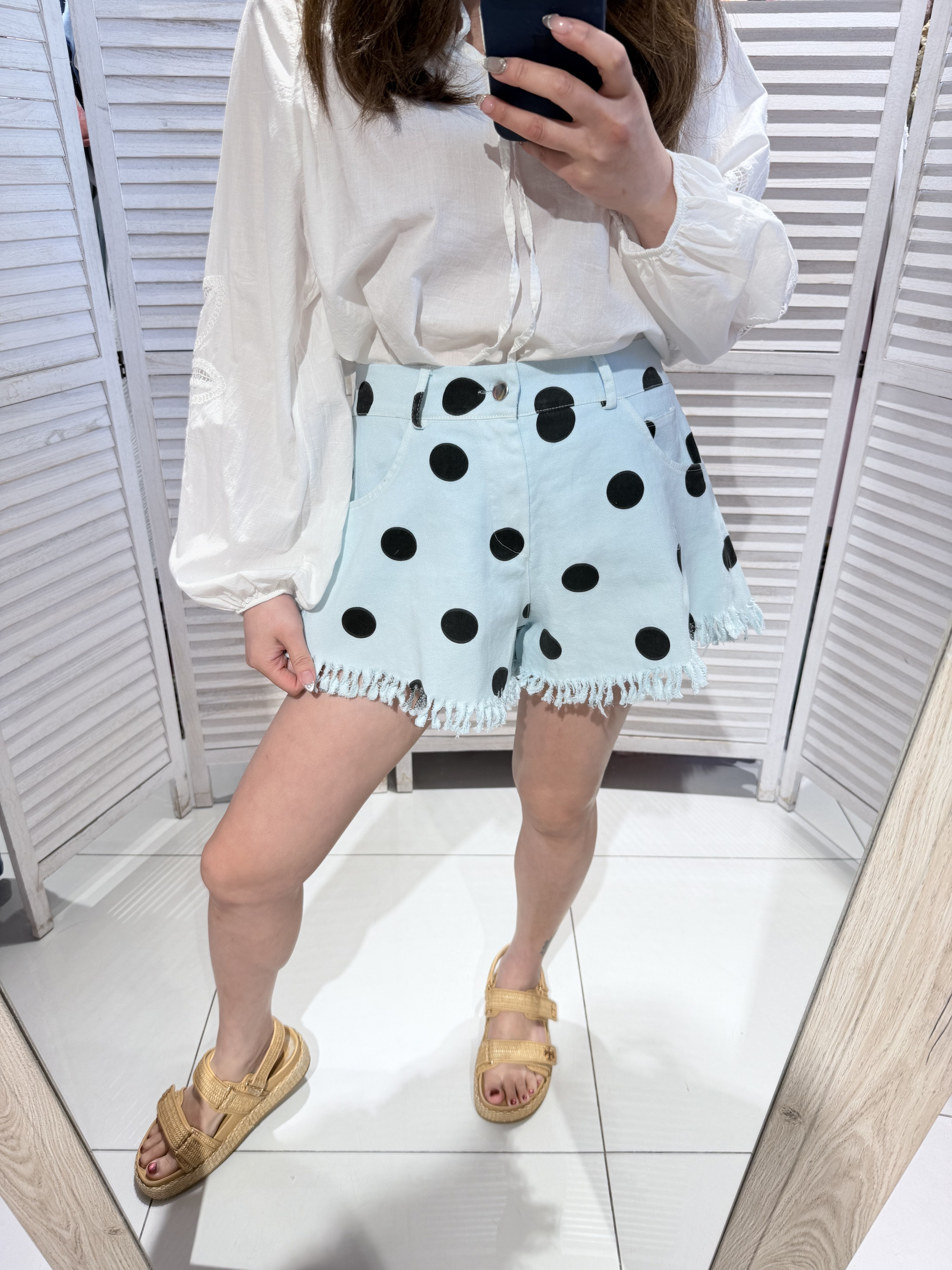 Wholesaler Victoria & Isaac - Polka dot mini shorts