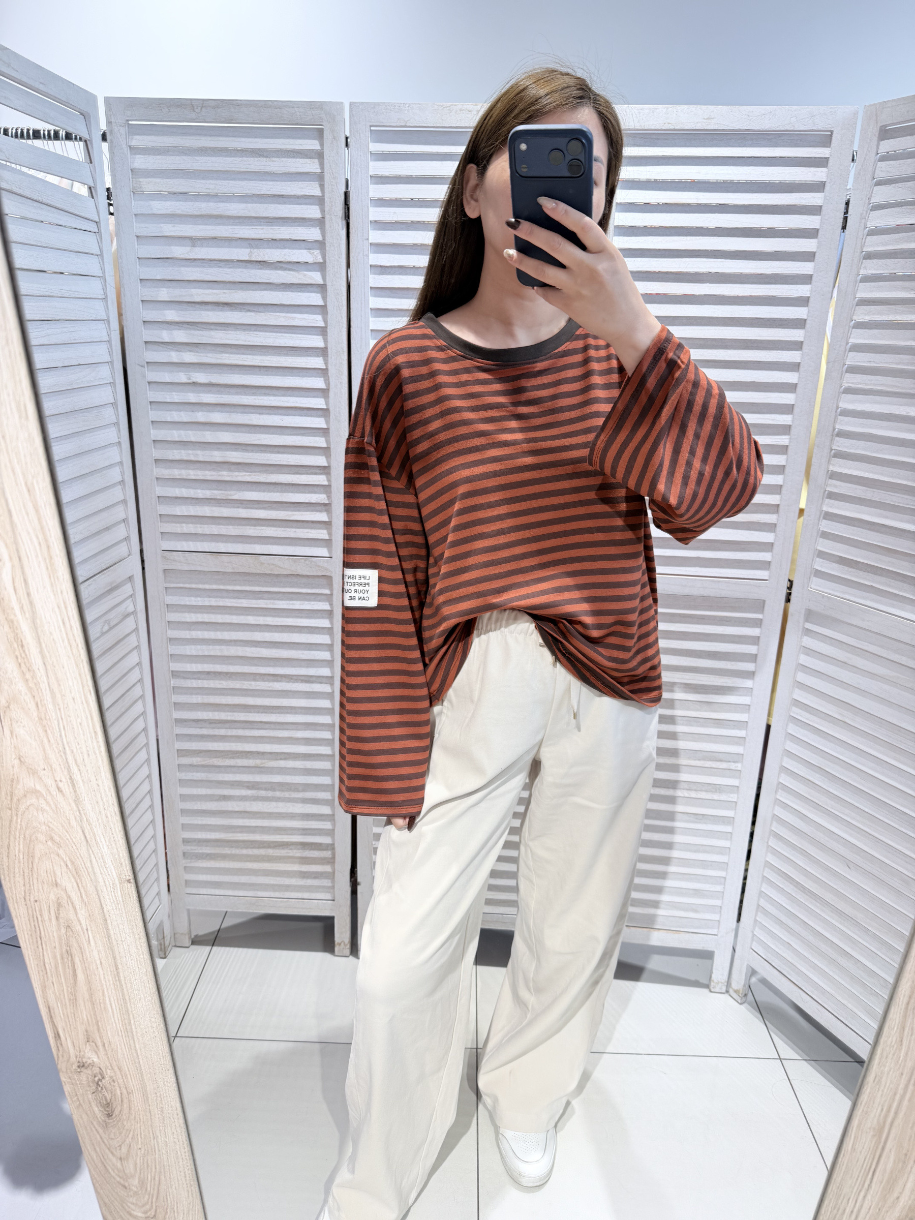 Großhändler Victoria & Isaac - Gestreiftes Langarmshirt