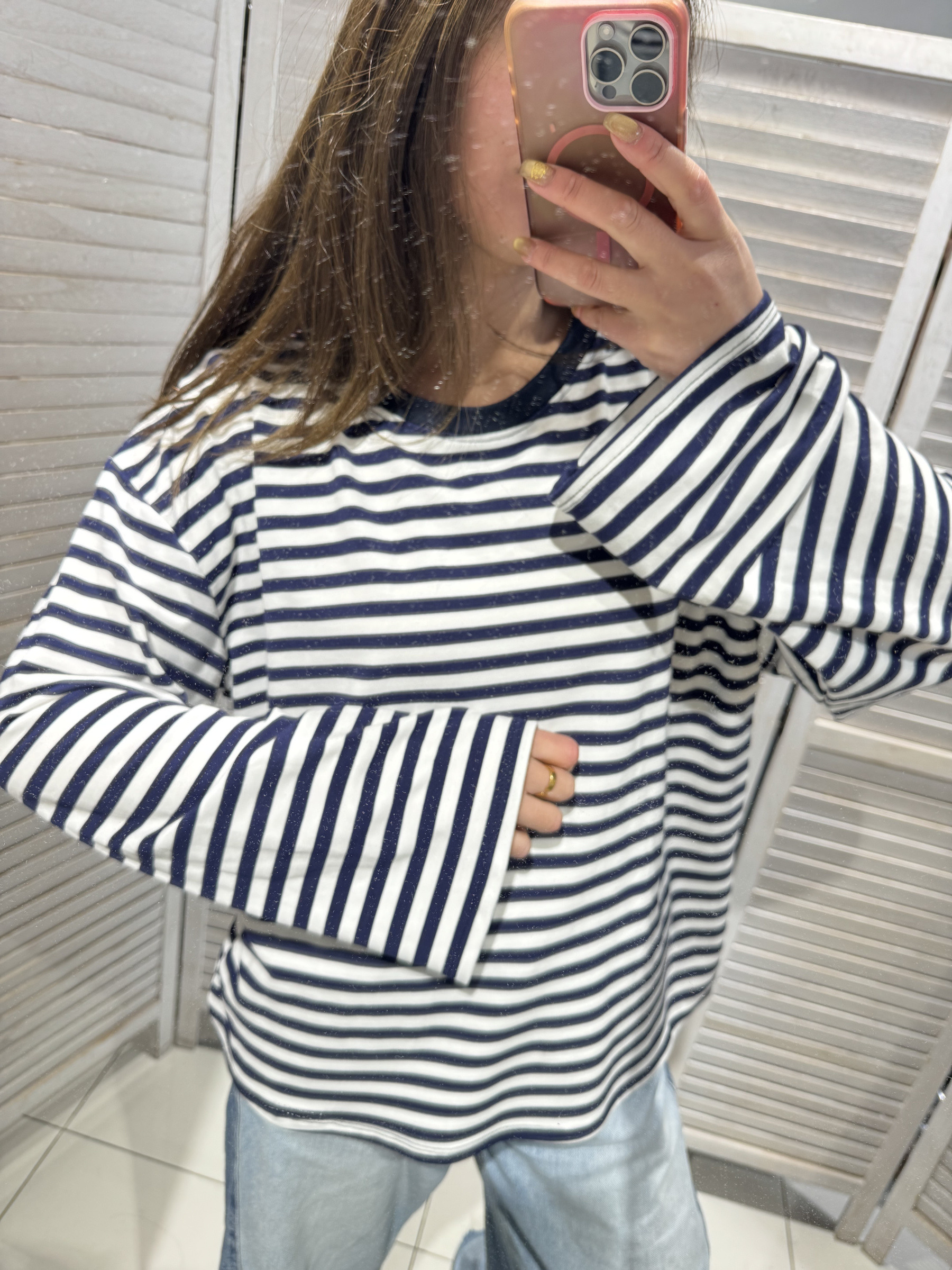 Wholesaler Victoria & Isaac - Striped T-shirt with wide sleeves