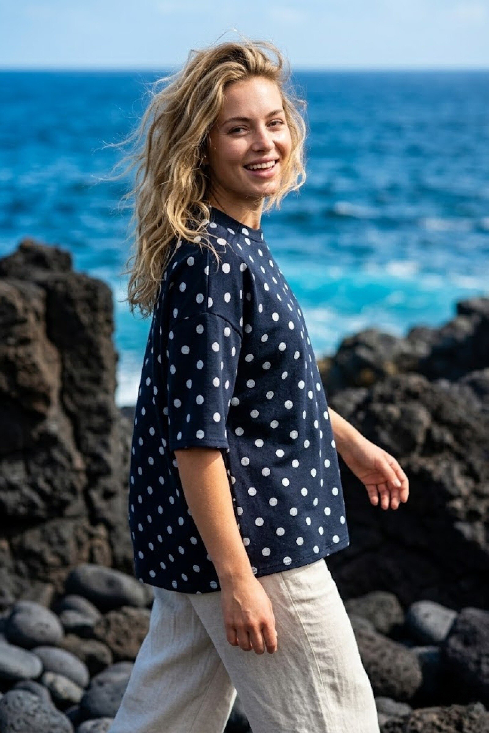 Grossista Victoria & Isaac - T-shirt stampata a pois