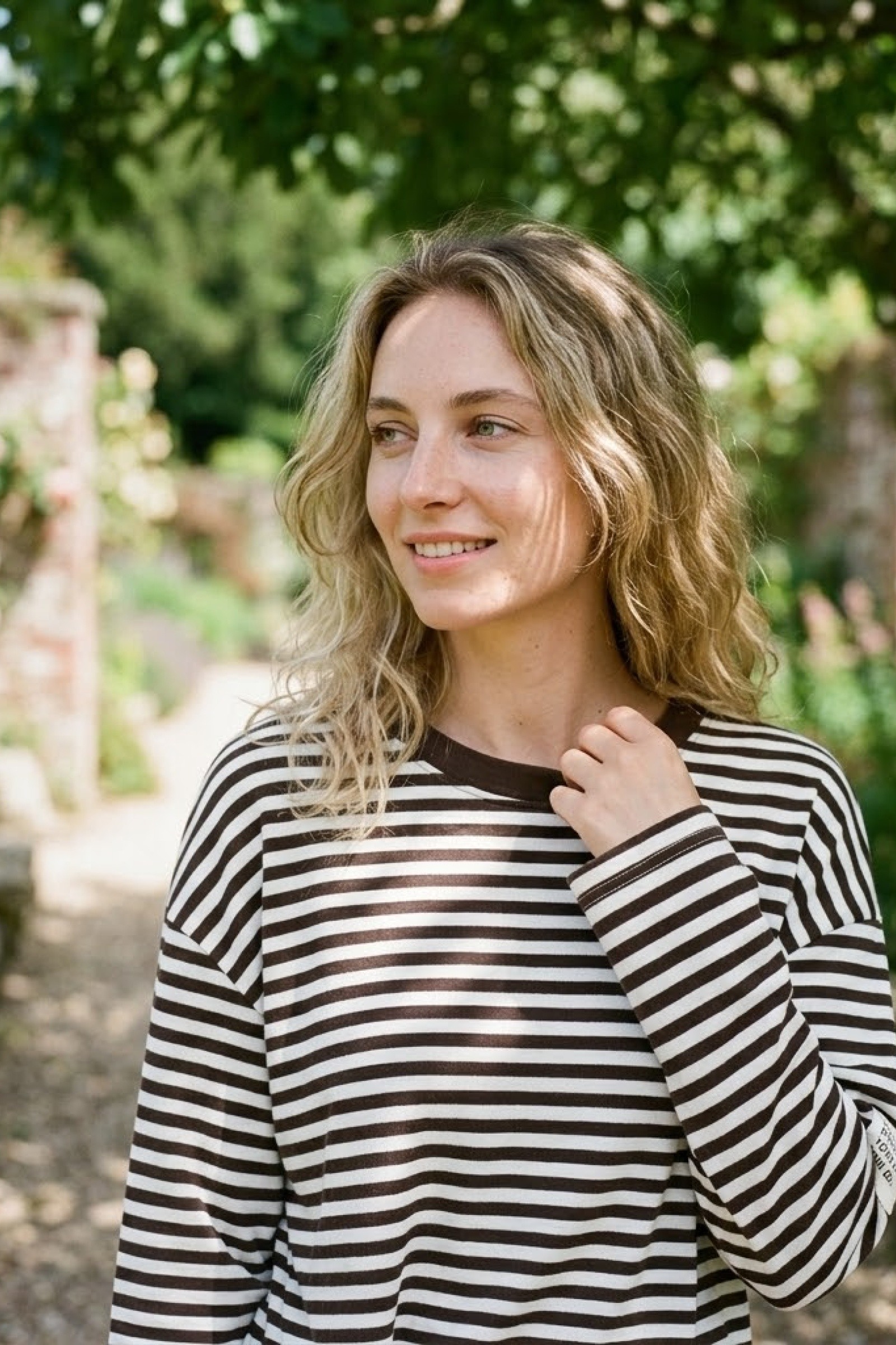 Wholesaler Victoria & Isaac - Striped long-sleeve T-shirt