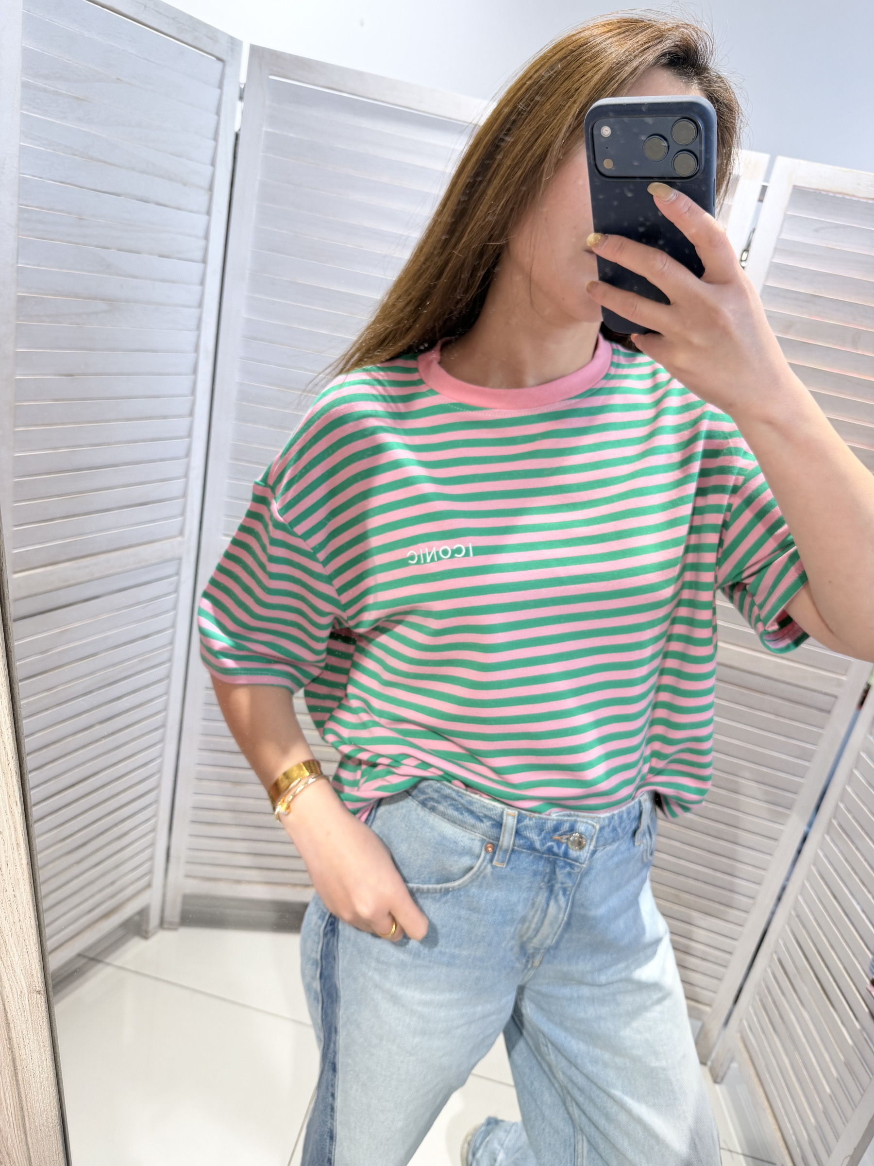 Wholesaler Victoria & Isaac - Striped short-sleeve T-shirt