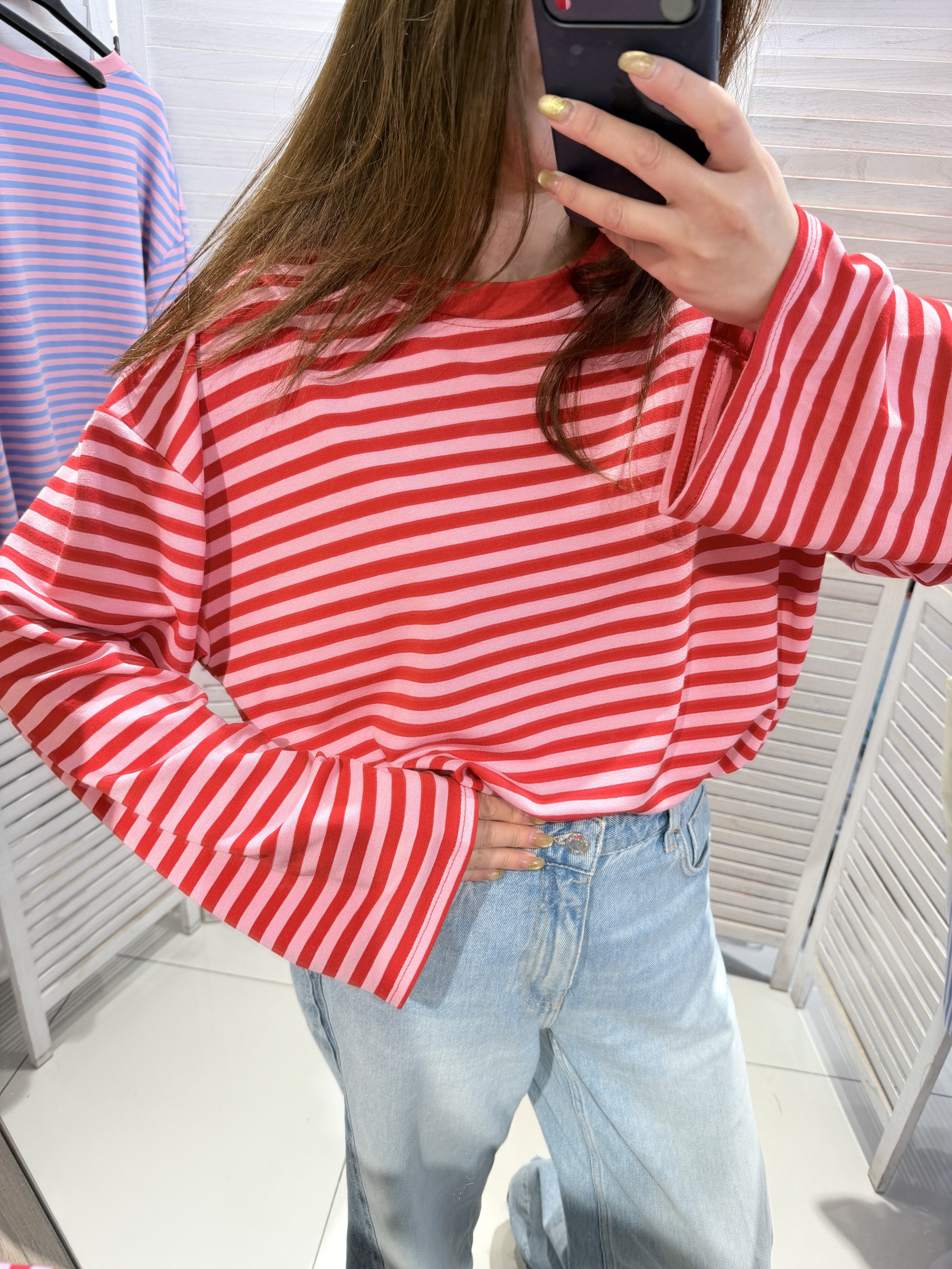 Wholesaler Victoria & Isaac - Striped T-shirt with wide sleeves