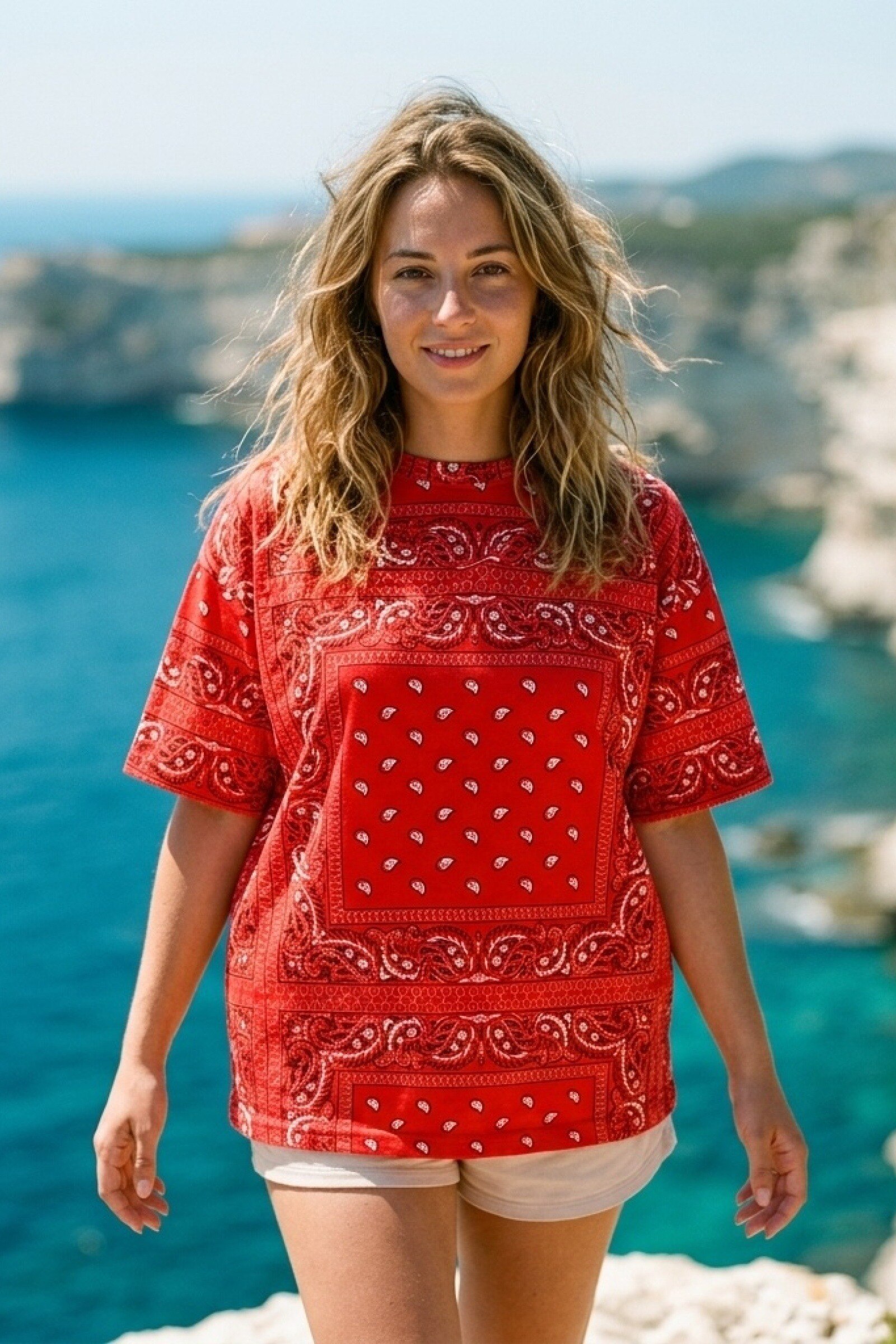 Wholesaler Victoria & Isaac - Bandana print T-shirt