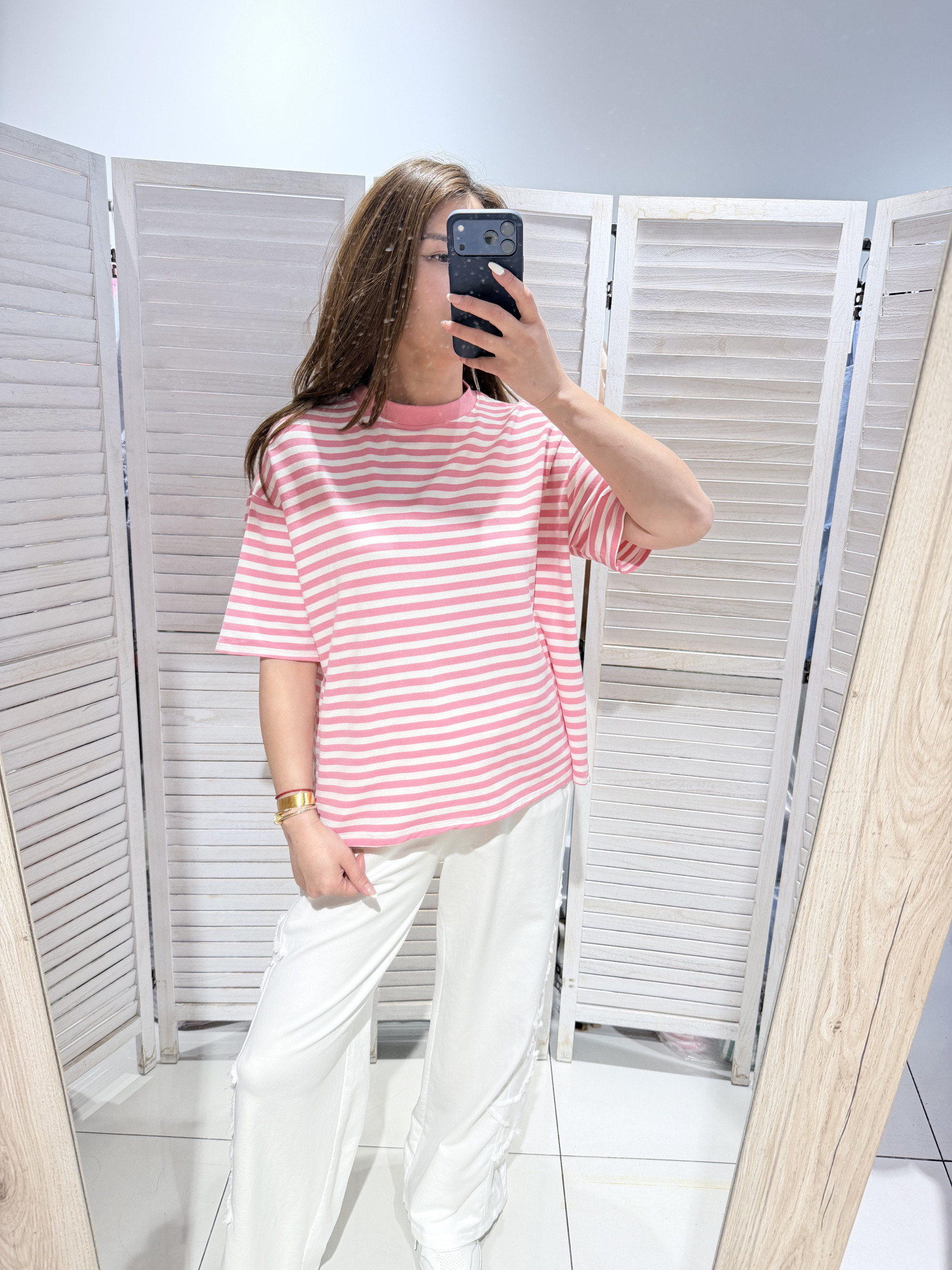 Wholesaler Victoria & Isaac - Striped crew neck T-shirt
