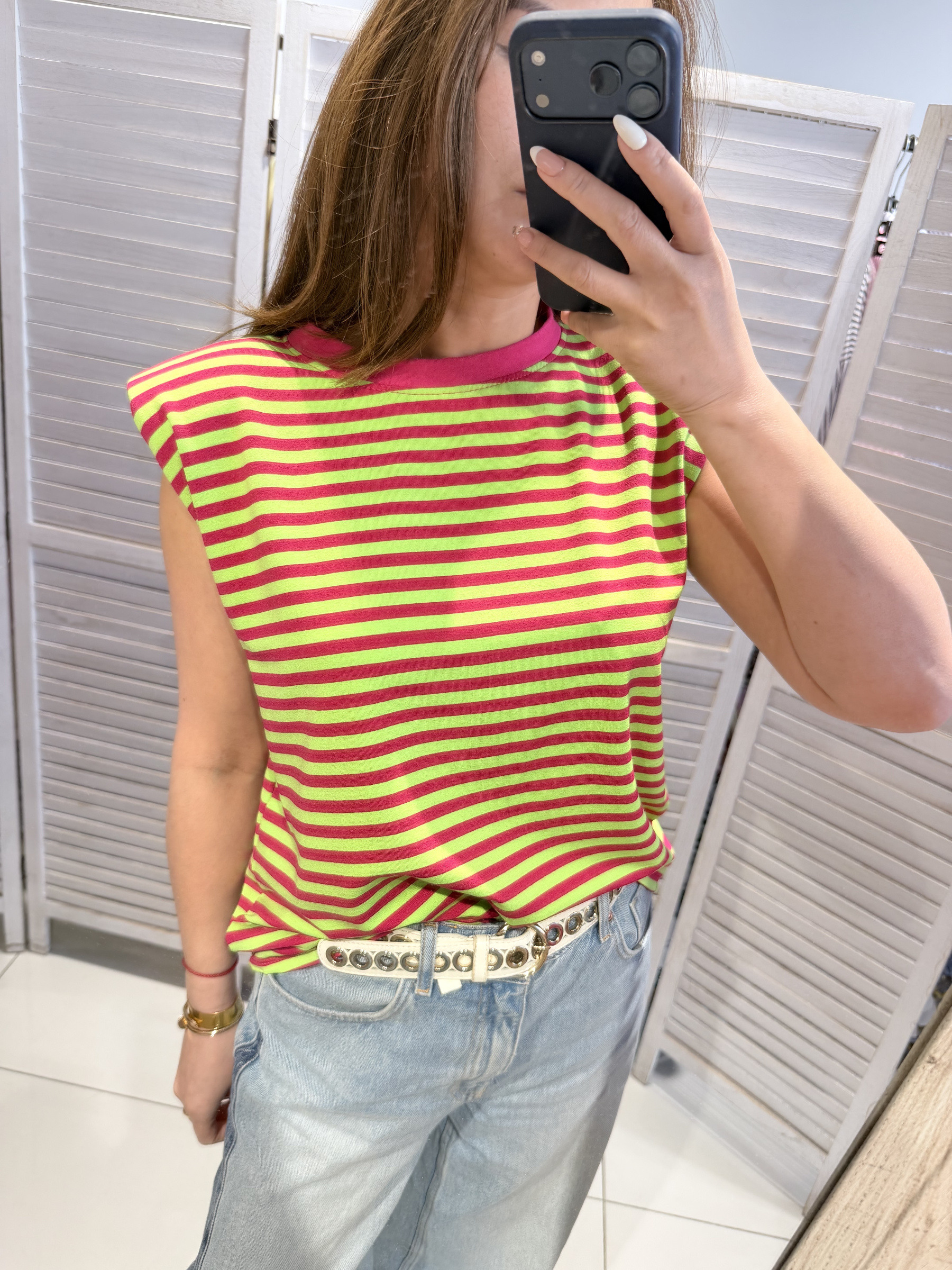 Wholesaler Victoria & Isaac - Striped crew neck T-shirt