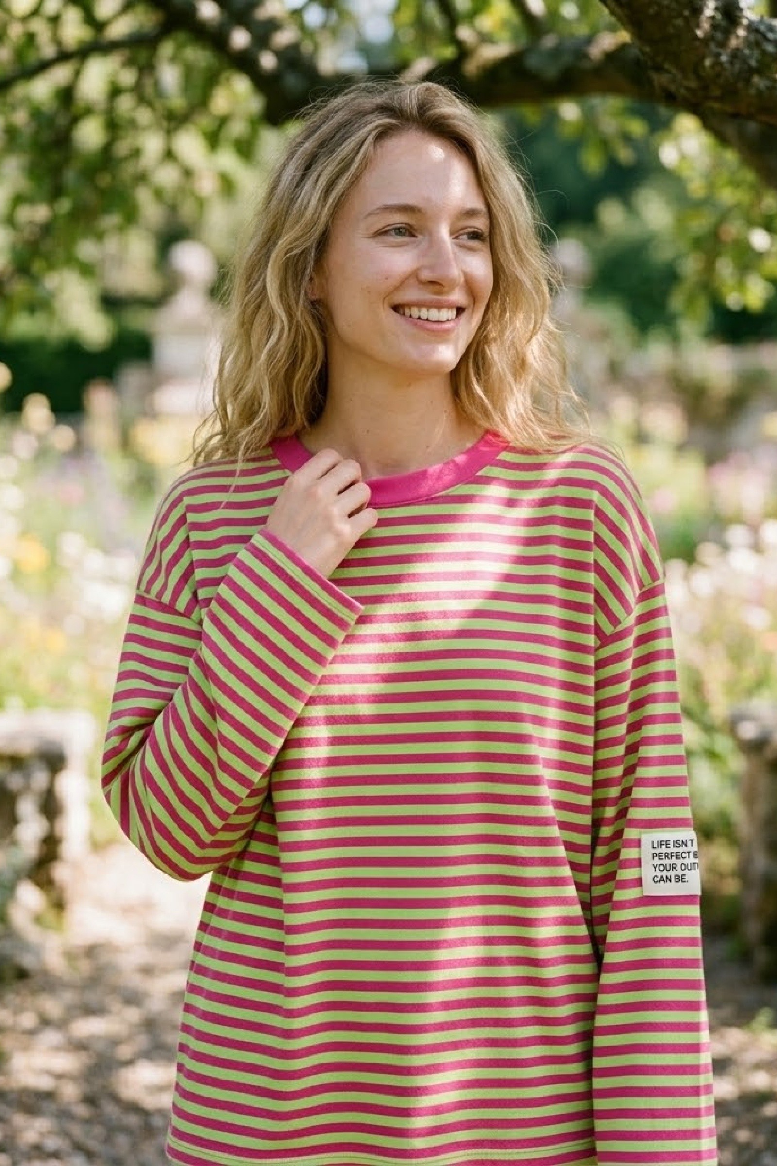 Wholesaler Victoria & Isaac - Whimsical striped T-shirt