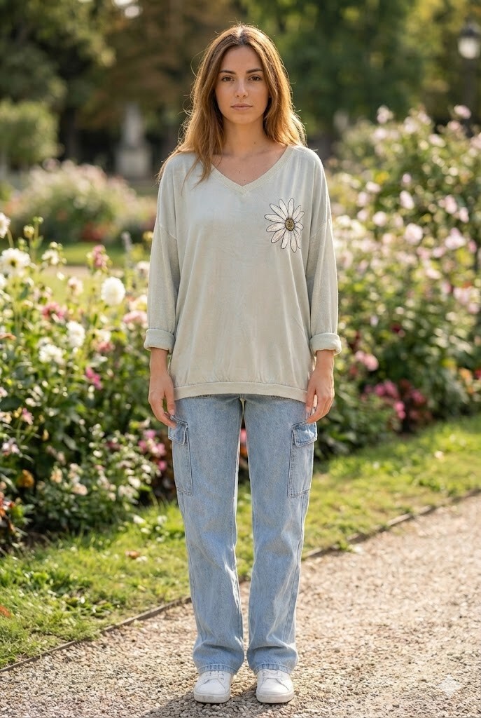 Wholesaler Victoria & Isaac - Casual floral T-shirt