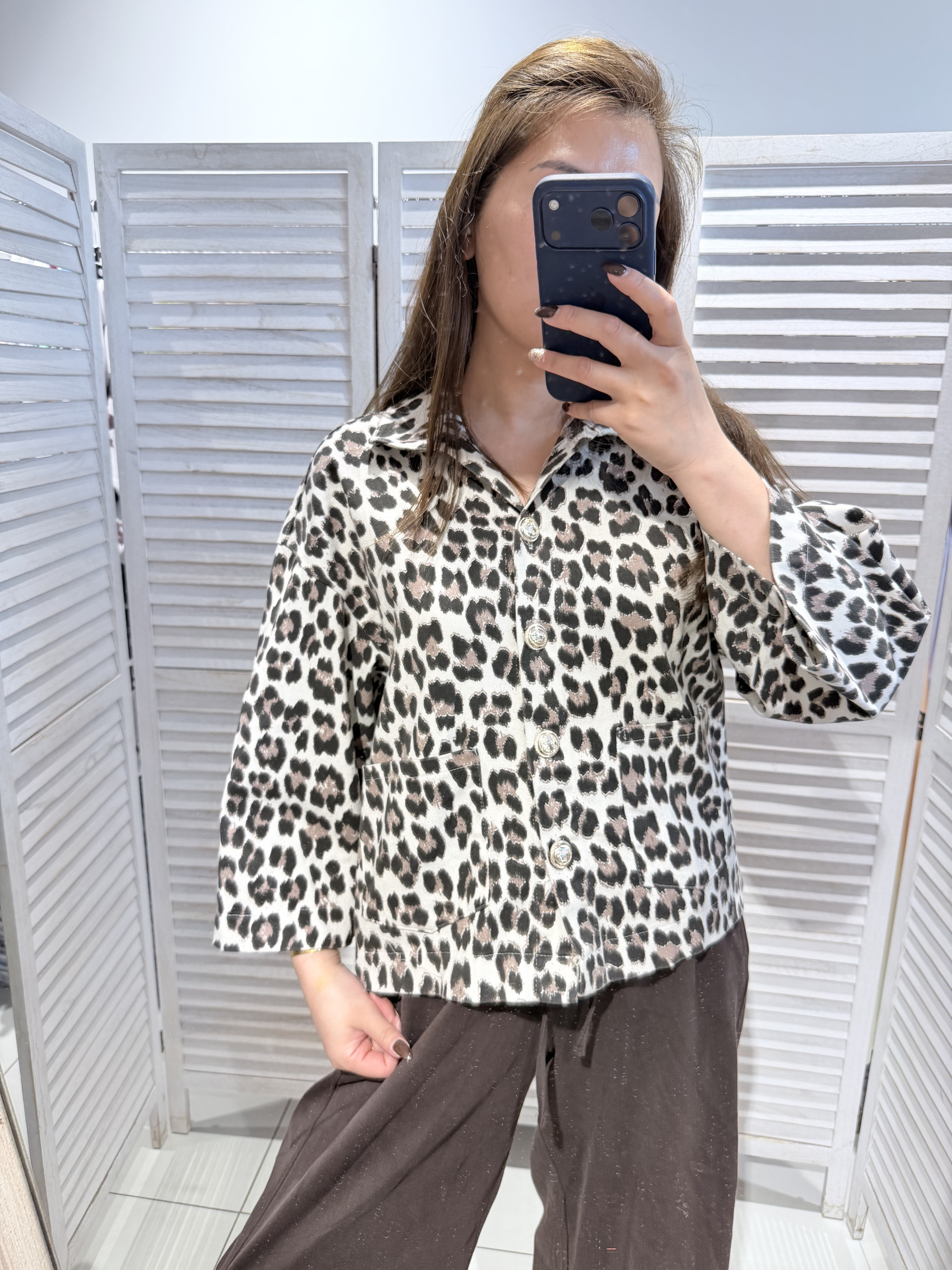 Mayorista Victoria & Isaac - Chaqueta de estampado de leopardo