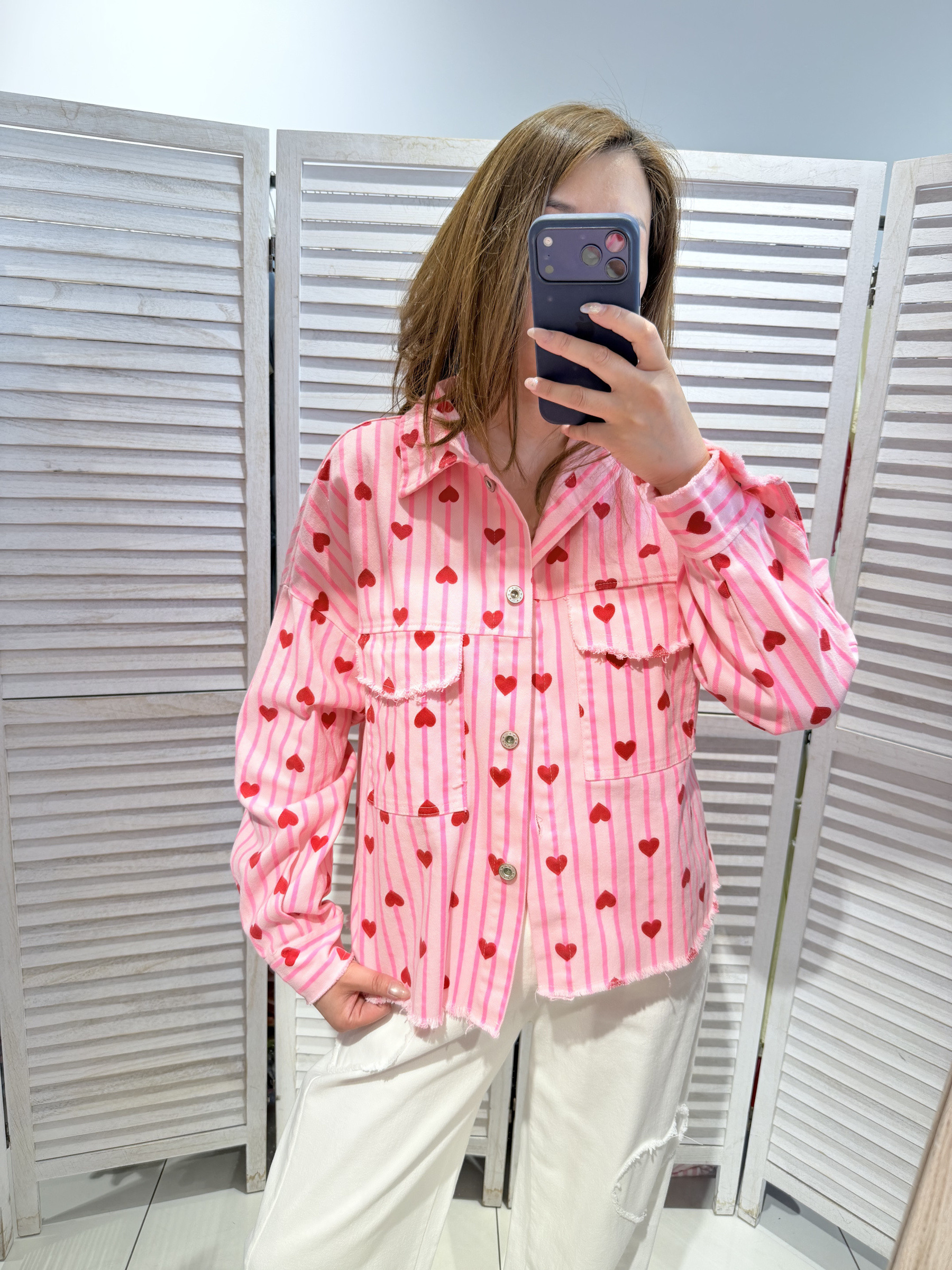 Wholesaler Victoria & Isaac - Short heart-print jacket