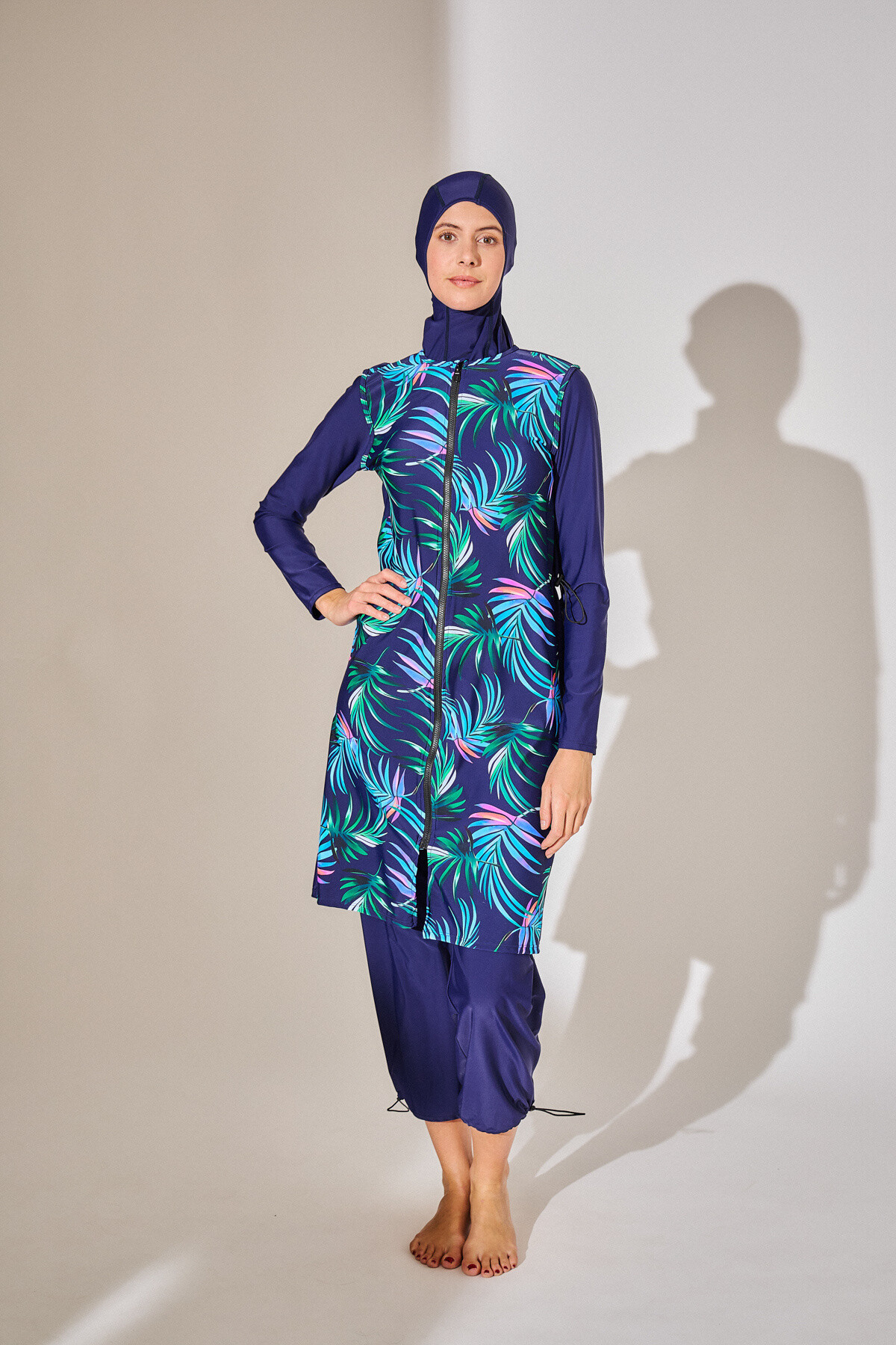 Grossiste Vidoya Swimwear - Burkini manche long avec fermeture éclair