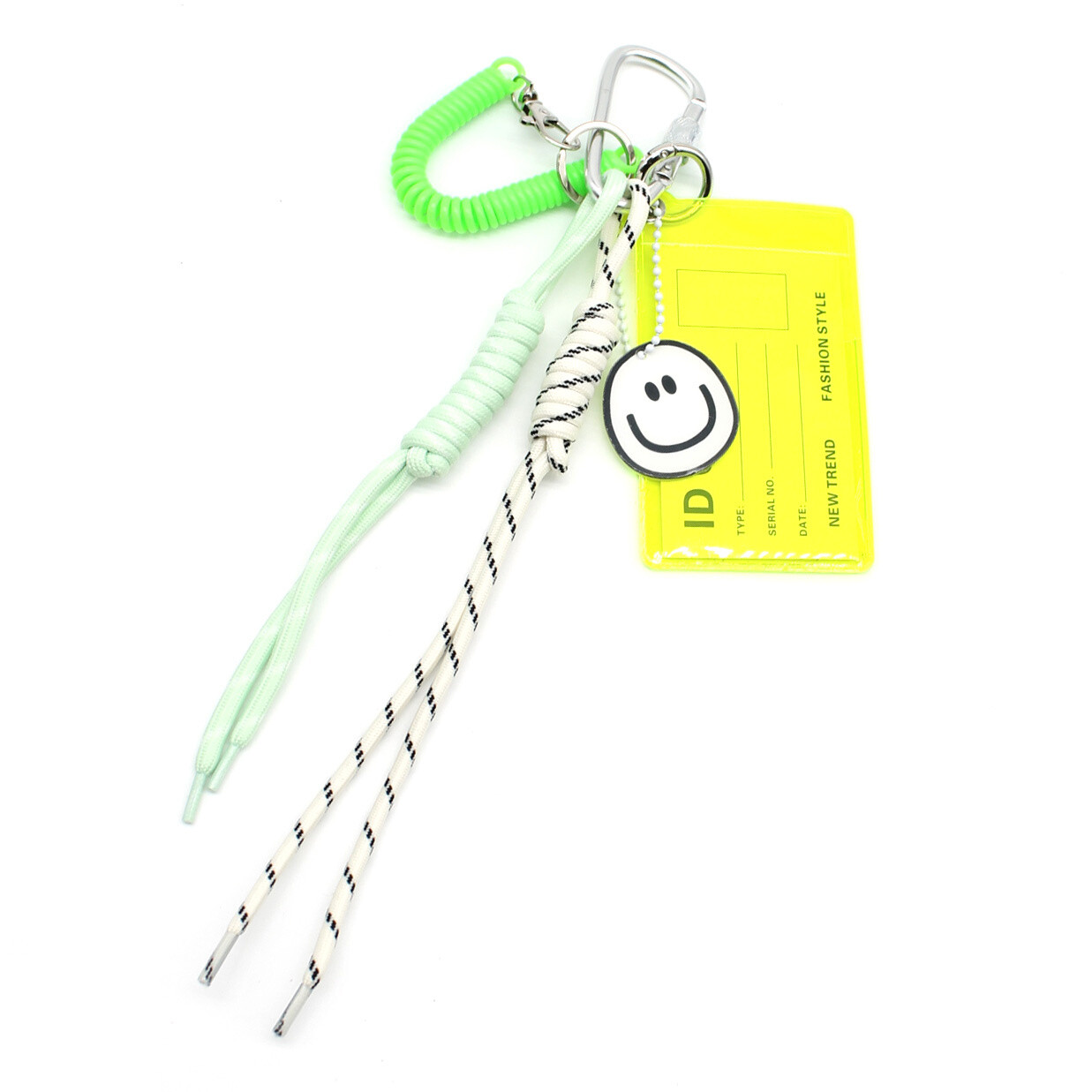 Grossista Vimoda - Portachiavi da borsa Bag Charm - CARTA SMILEY