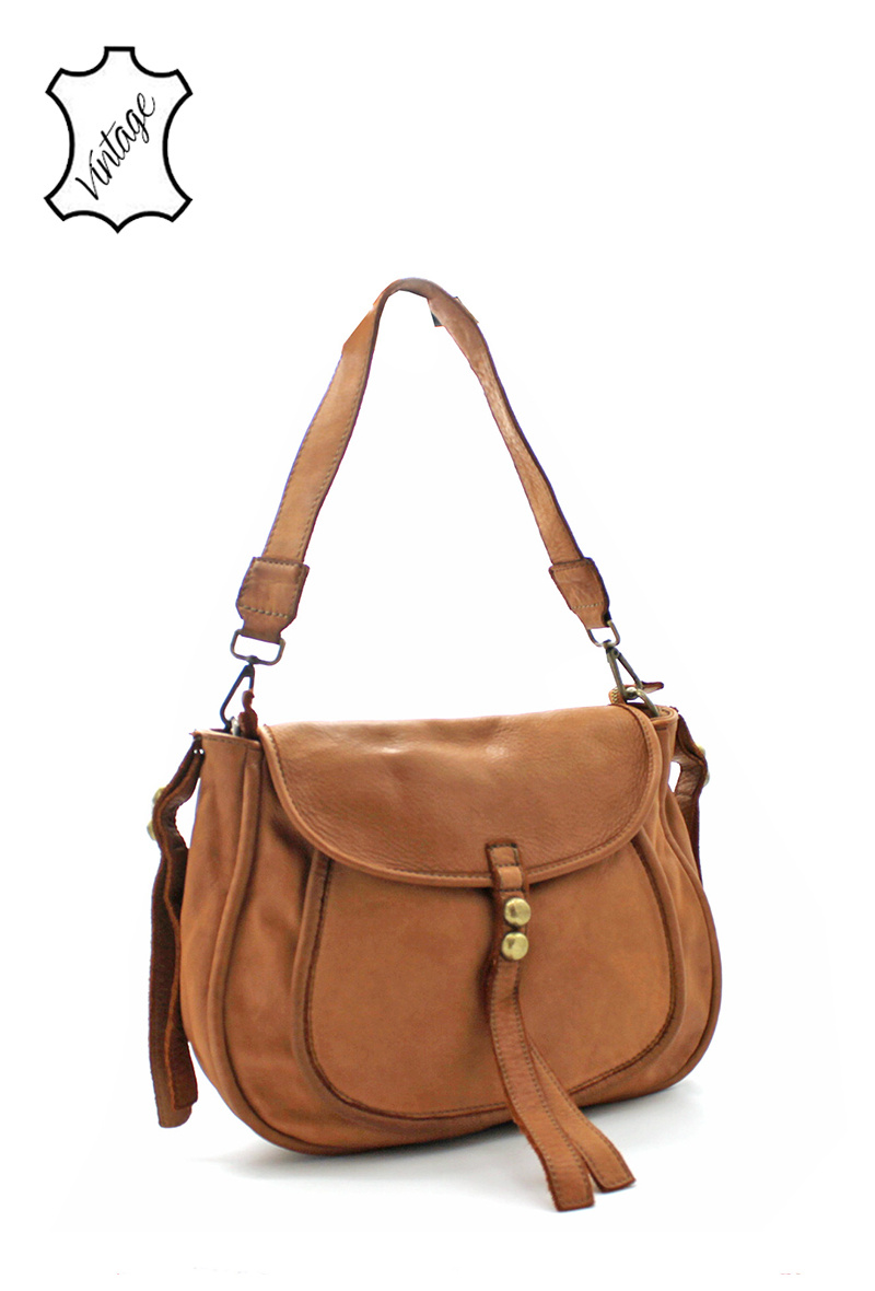 Wholesaler Vimoda - Vintage leather messenger bag