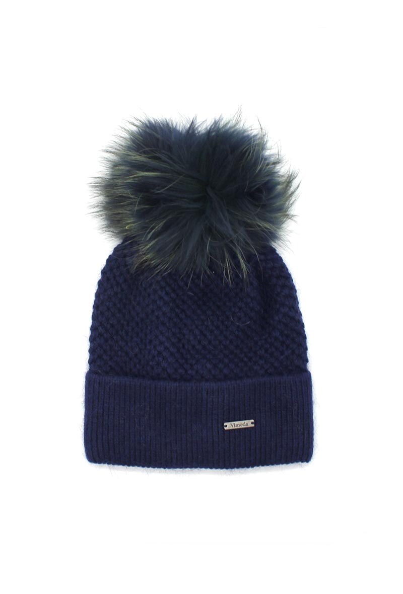 Grossiste Vimoda - Bonnet avec pompon détachable