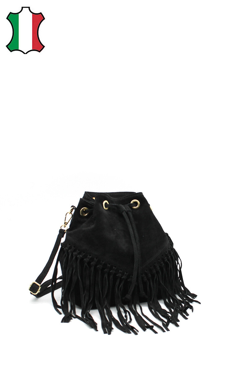 Wholesaler Vimoda - Leather handbag with an extended handle.