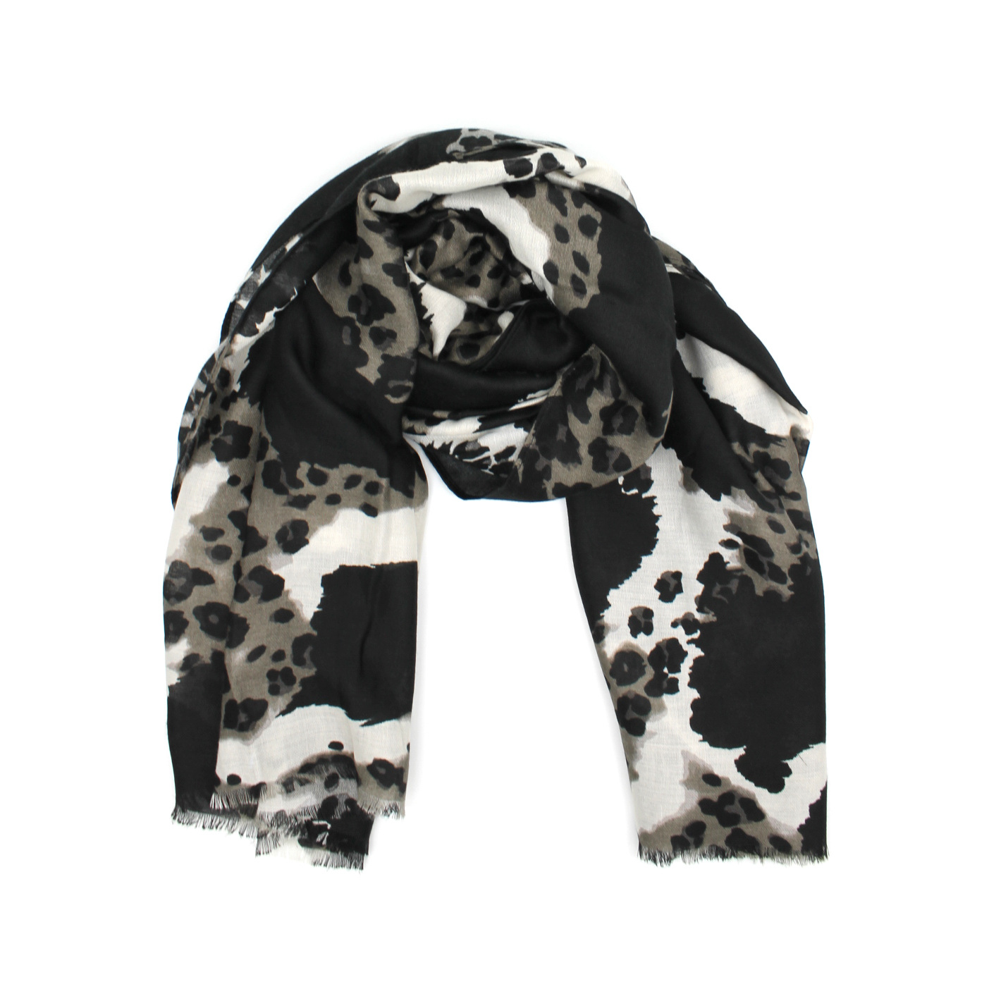Wholesaler Vimoda - Lightweight leopard print scarf - Furtive Series