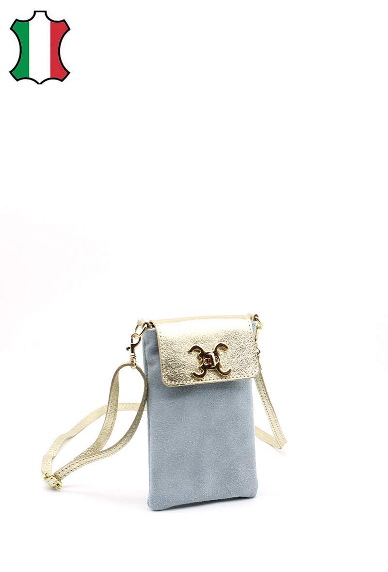 Wholesaler Vimoda - Leather handbag with an extended handle.