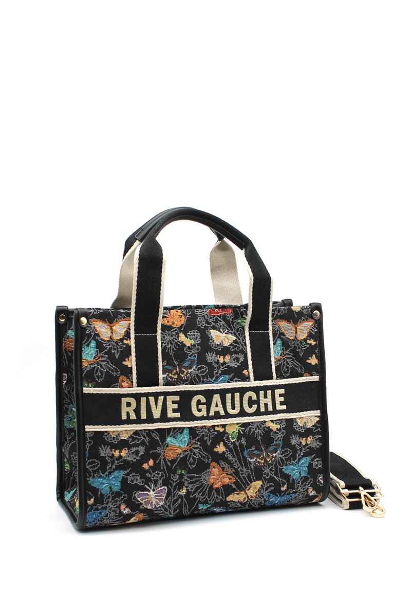 Wholesaler Vimoda - RIVE GAUCHE floral print handbag