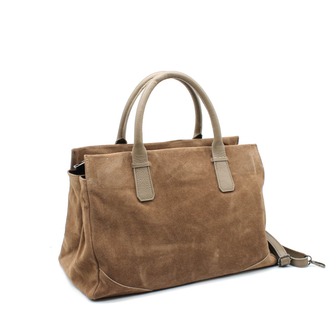 Grossista Vimoda - Borsa tote in pelle scamosciata