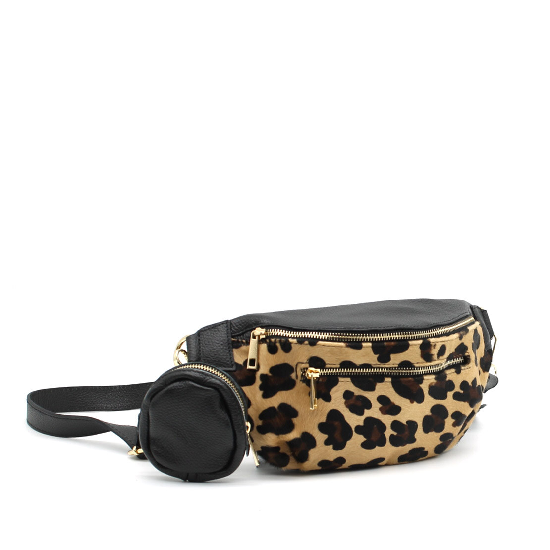 Grossiste Vimoda - Banane en cuir de vachette imprimé