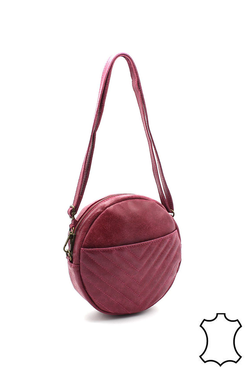 Grossiste Vimoda - Sac rond en cuir