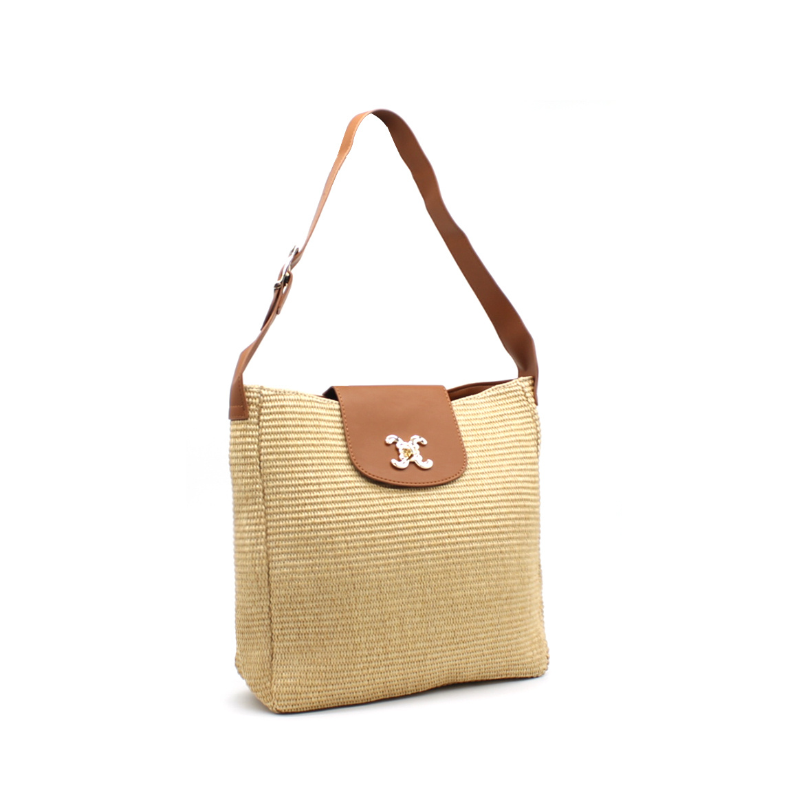 Sac Cabas RIVE GAUCHE Patchwork Denim - Style Urbain, Matière Coton, Neuf Avec étiquettes