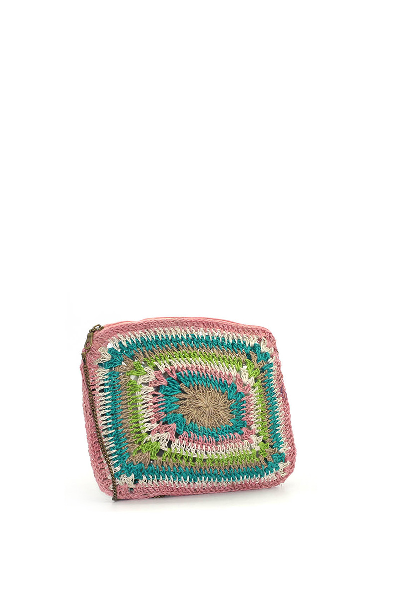 Grossiste Vimoda - Sac pochette ethnique tressé