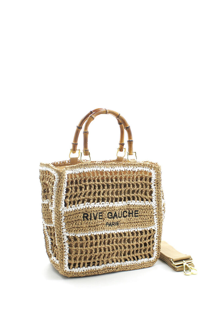 Wholesaler Vimoda - Handbag with bamboo handles
