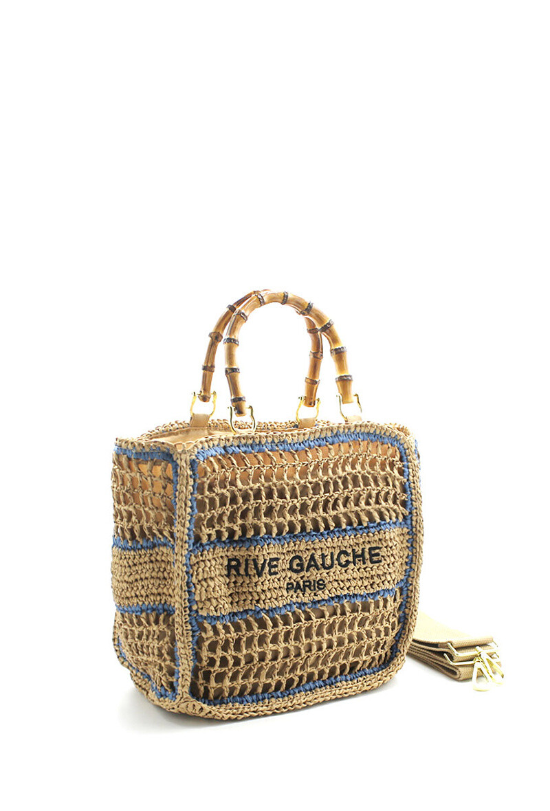 Mayorista Vimoda - Bolso con asas de bambú.