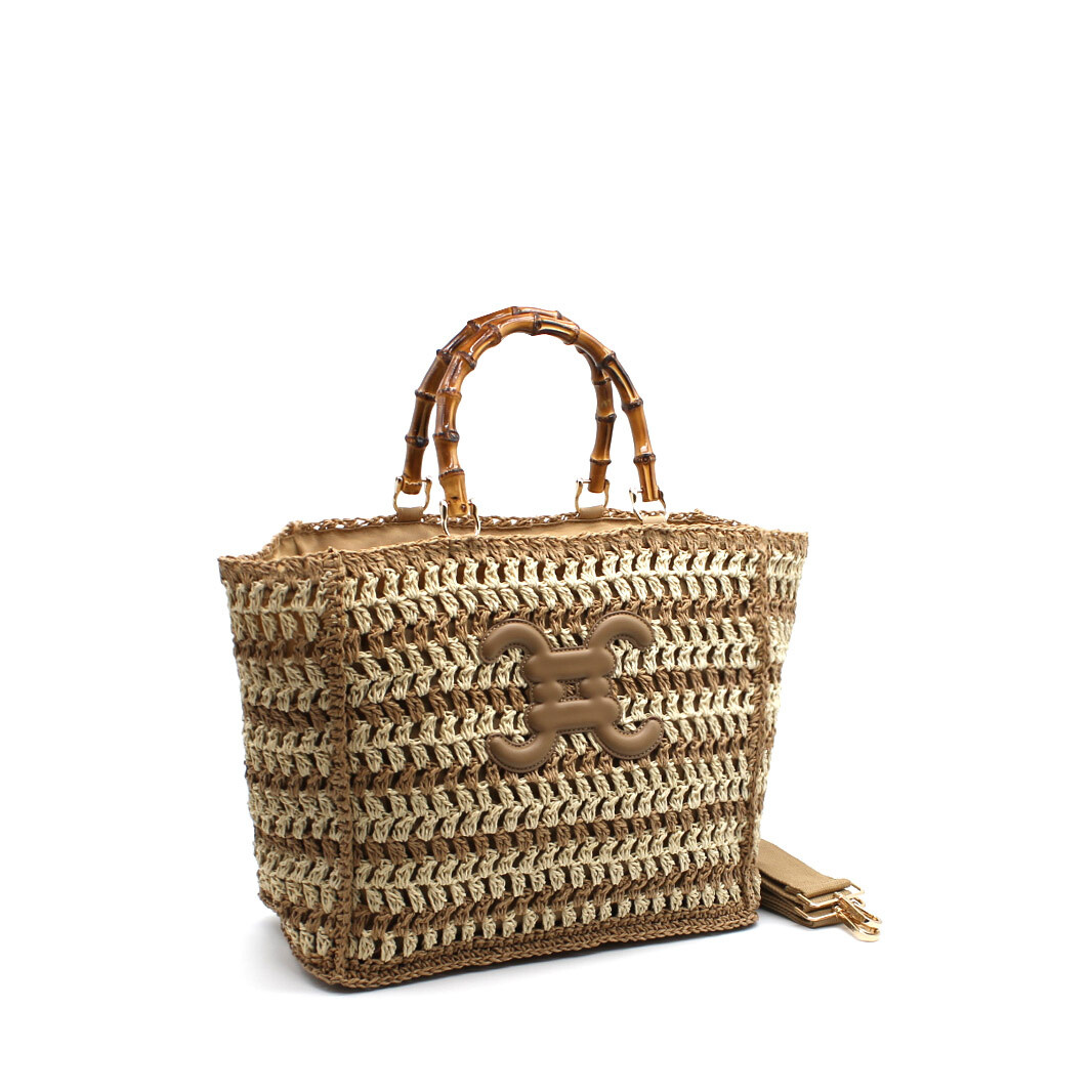 Wholesaler Vimoda - CROCHET Cabas Tricolor handbag RIVE GAUCHE