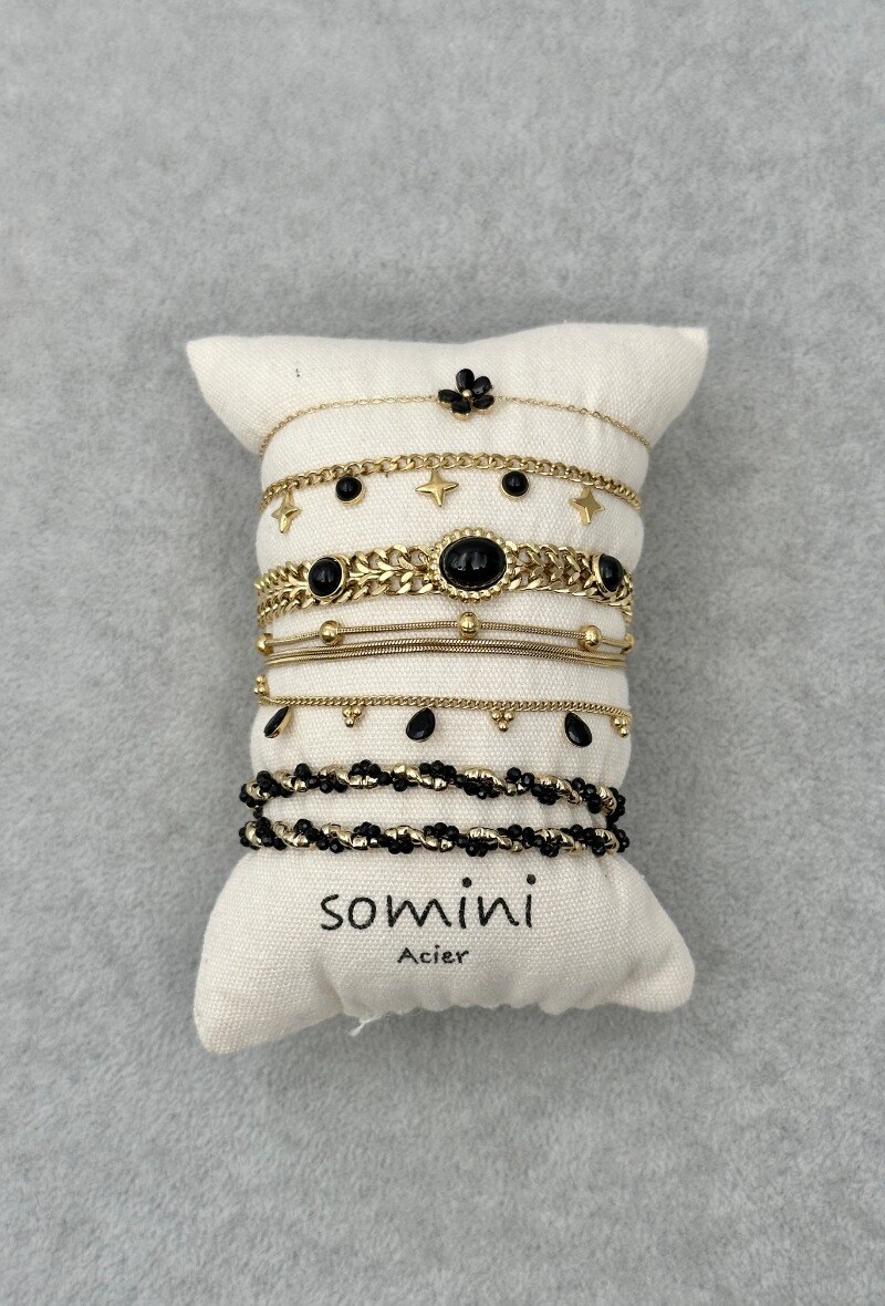 Wholesaler Vitany - Set of stainless steel bracelet