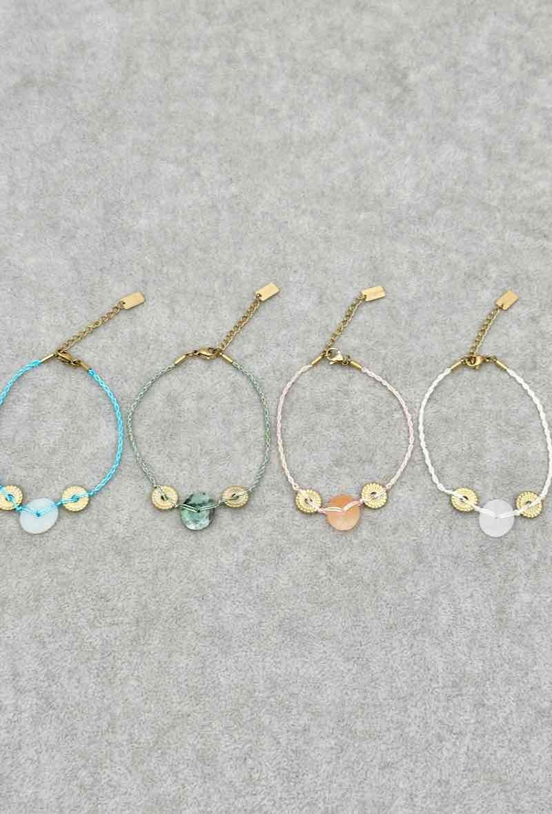 Wholesaler Vitany - Stainless steel and stone bracelet