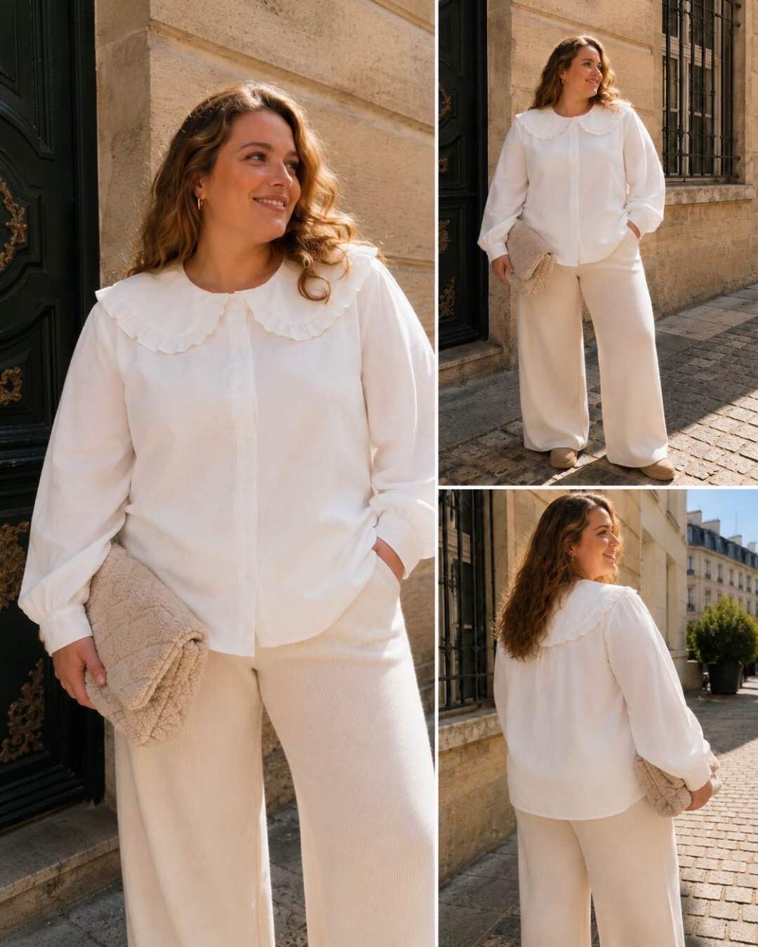 Mayorista VIViCHY GRANDE TAILLE - Camisa con cuello Peter Pan en talla grande