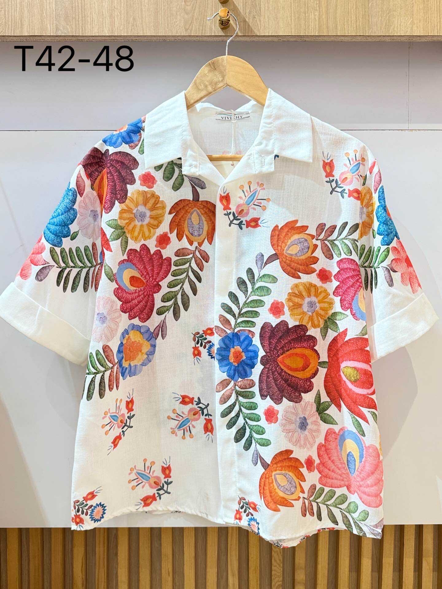 Wholesaler VIViCHY GRANDE TAILLE - Short with flowers print