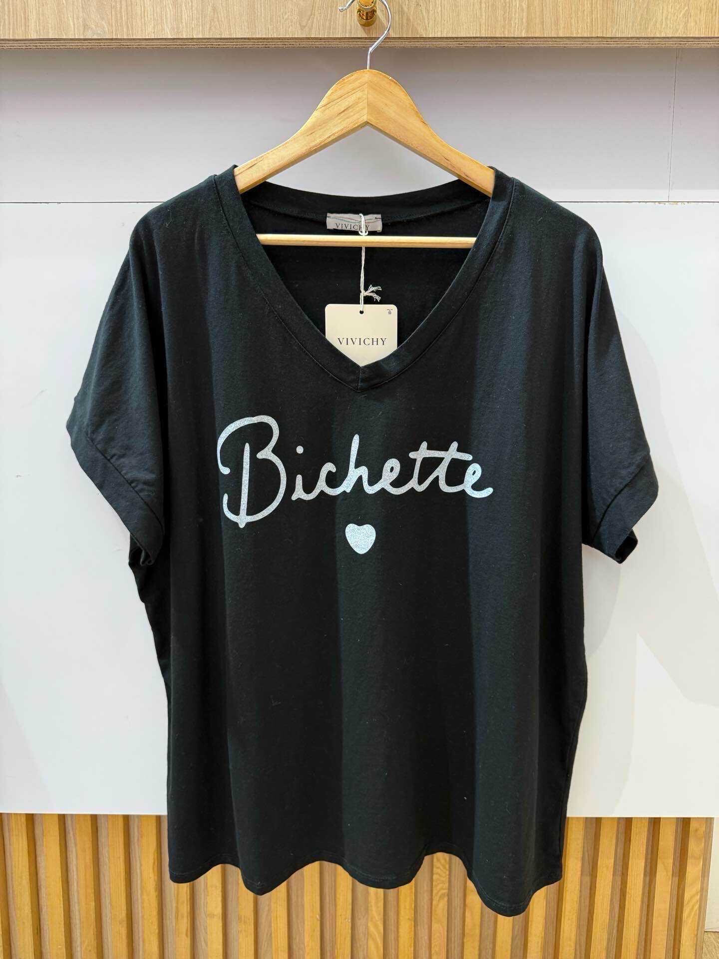 Grossiste VIViCHY GRANDE TAILLE - T-shirt grande taille Avec Imprimé Bichette