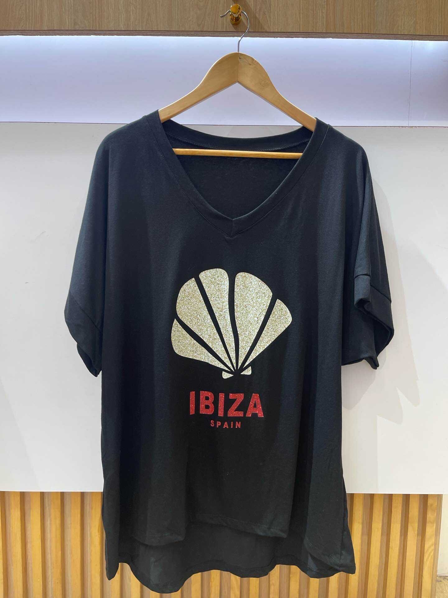 Wholesaler VIViCHY GRANDE TAILLE - Large V-neck t-shirt, with print