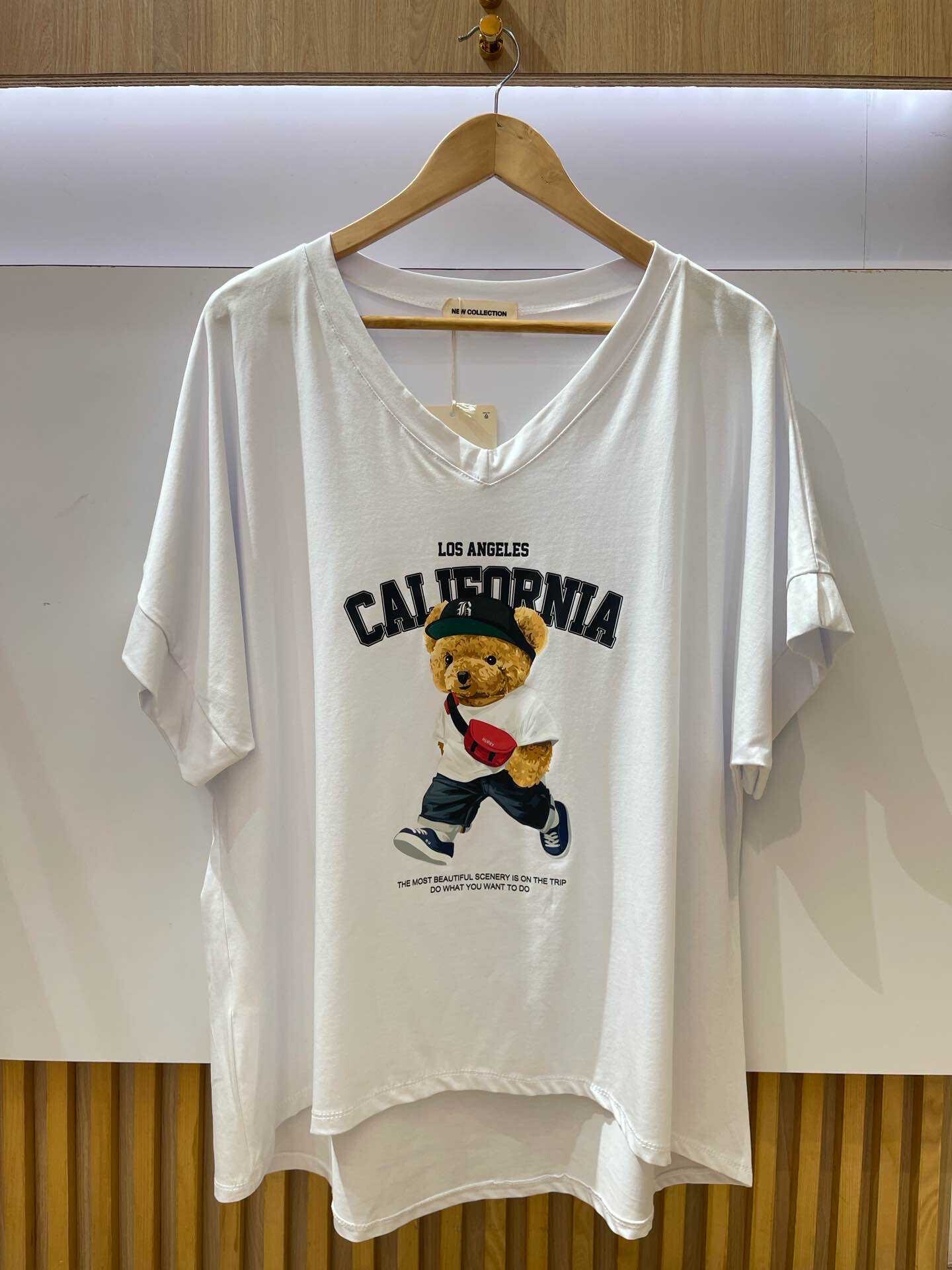 Grossiste VIViCHY GRANDE TAILLE - T-shirt Col V Grande Taille, Avec Imprimé