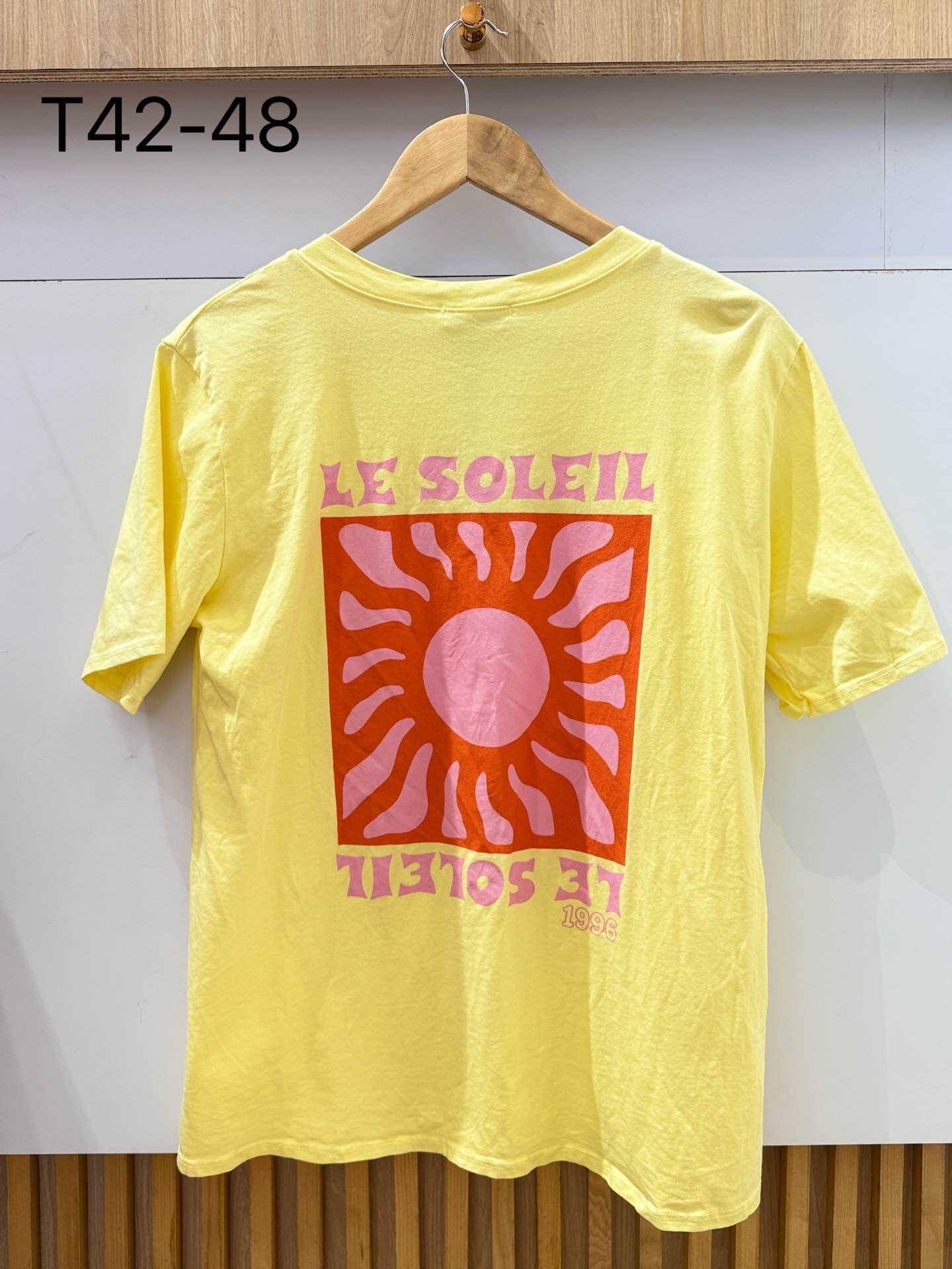 Wholesaler VIViCHY GRANDE TAILLE - V-neck t-shirt with print the sun