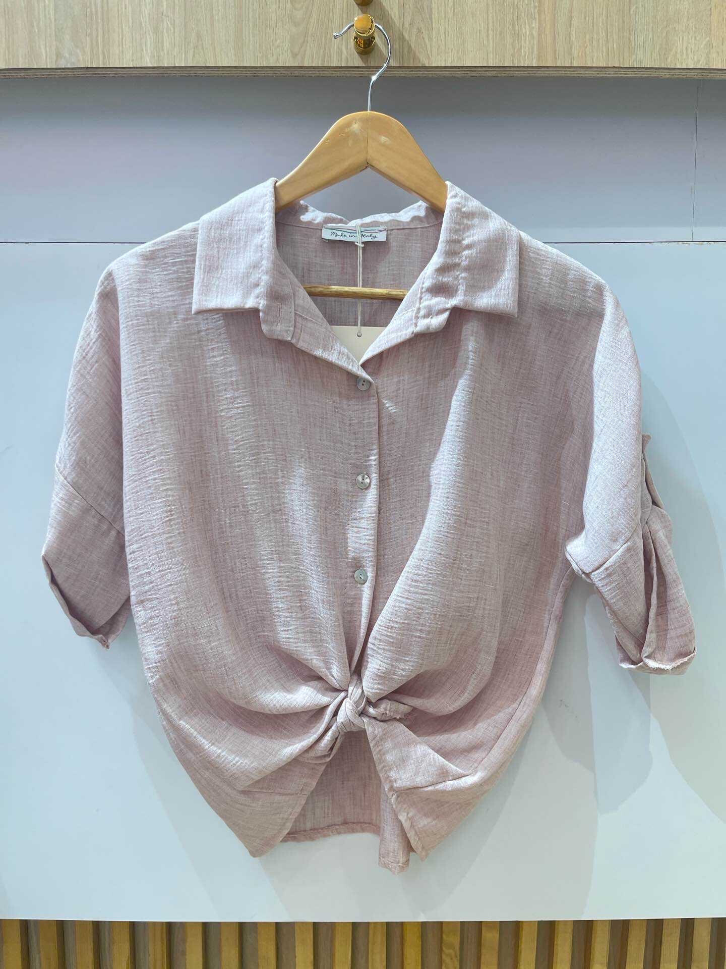 Wholesaler VIVICHY - Linen effect shirt, three -quarter sleeves,