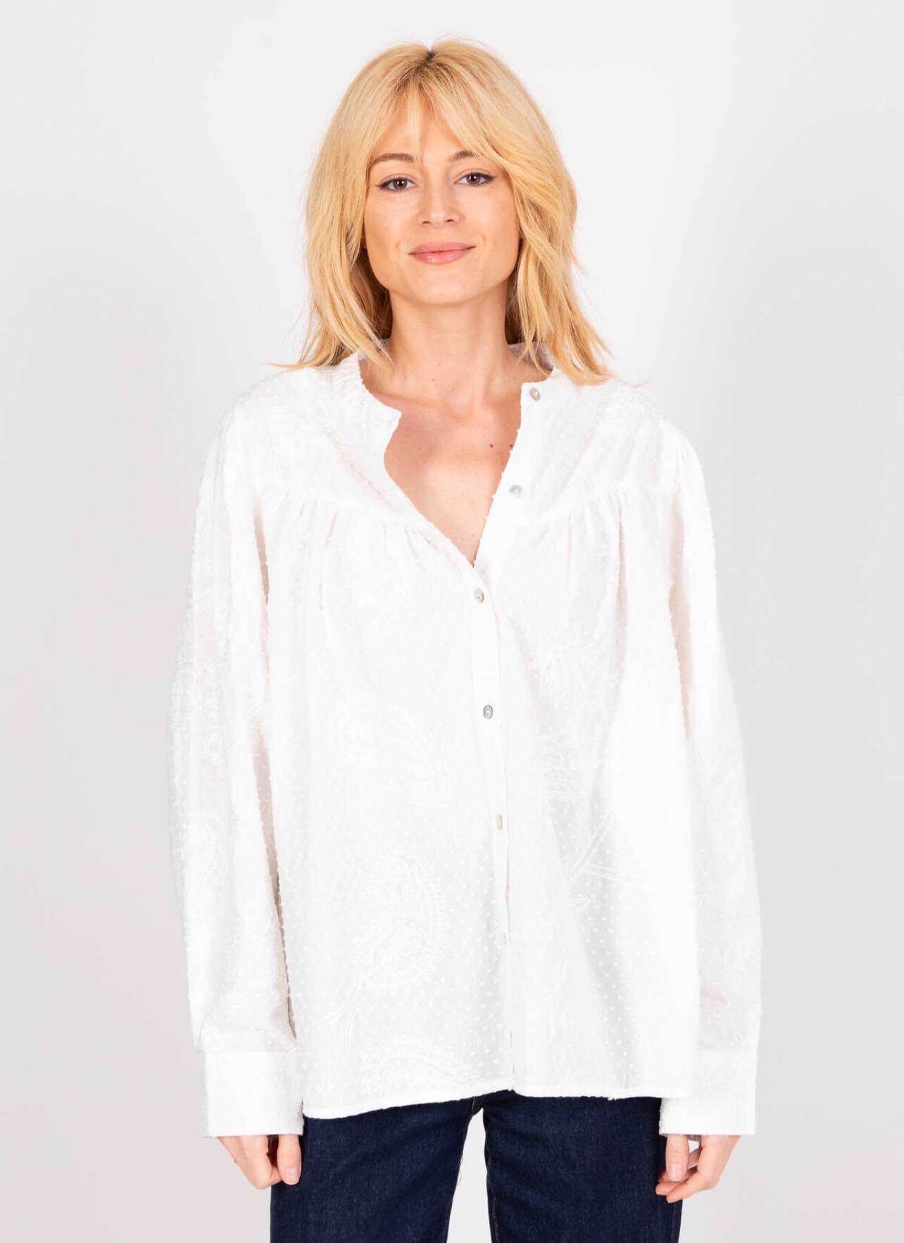 Wholesaler VIVICHY - English embroidery shirt