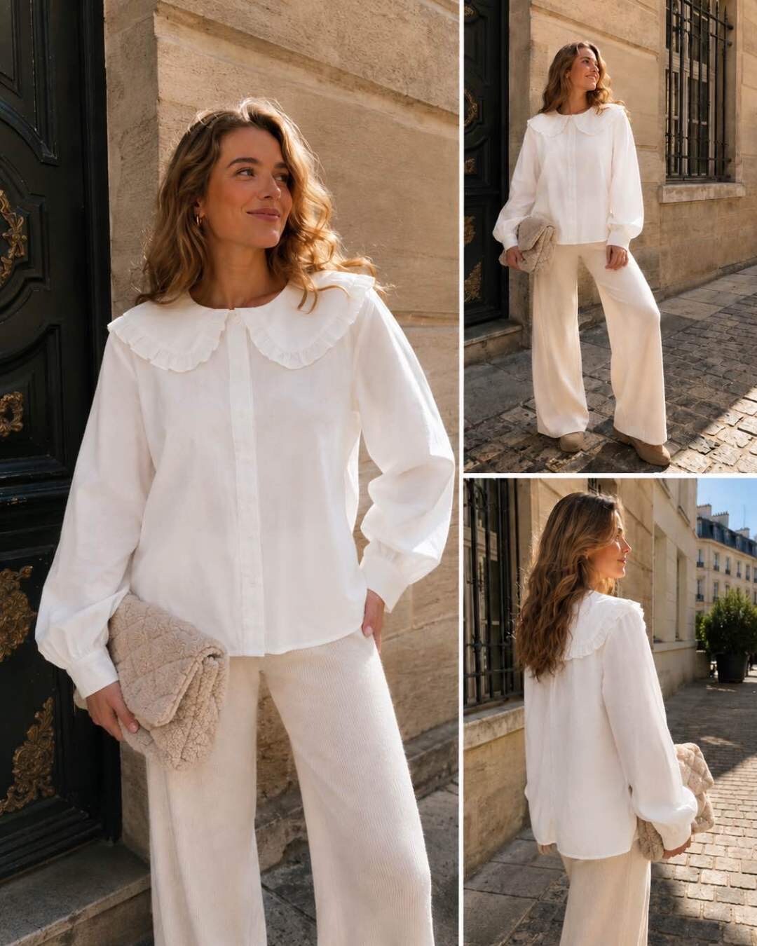 Mayorista VIVICHY - Camisa con cuello Peter Pan