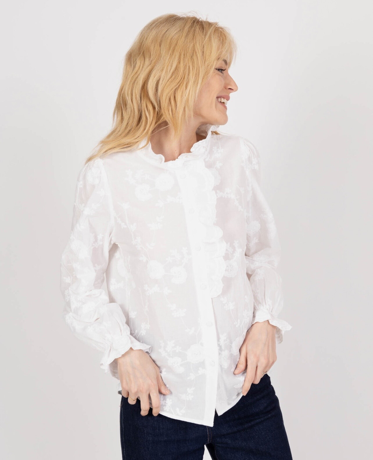 Wholesaler VIVICHY - English embroidery shirt
