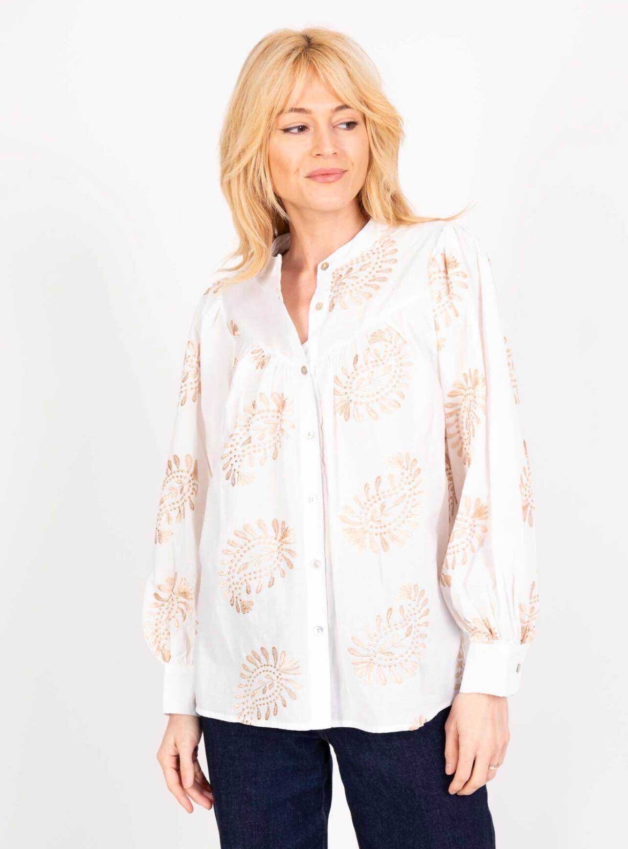 Wholesaler VIVICHY - English embroidery shirt