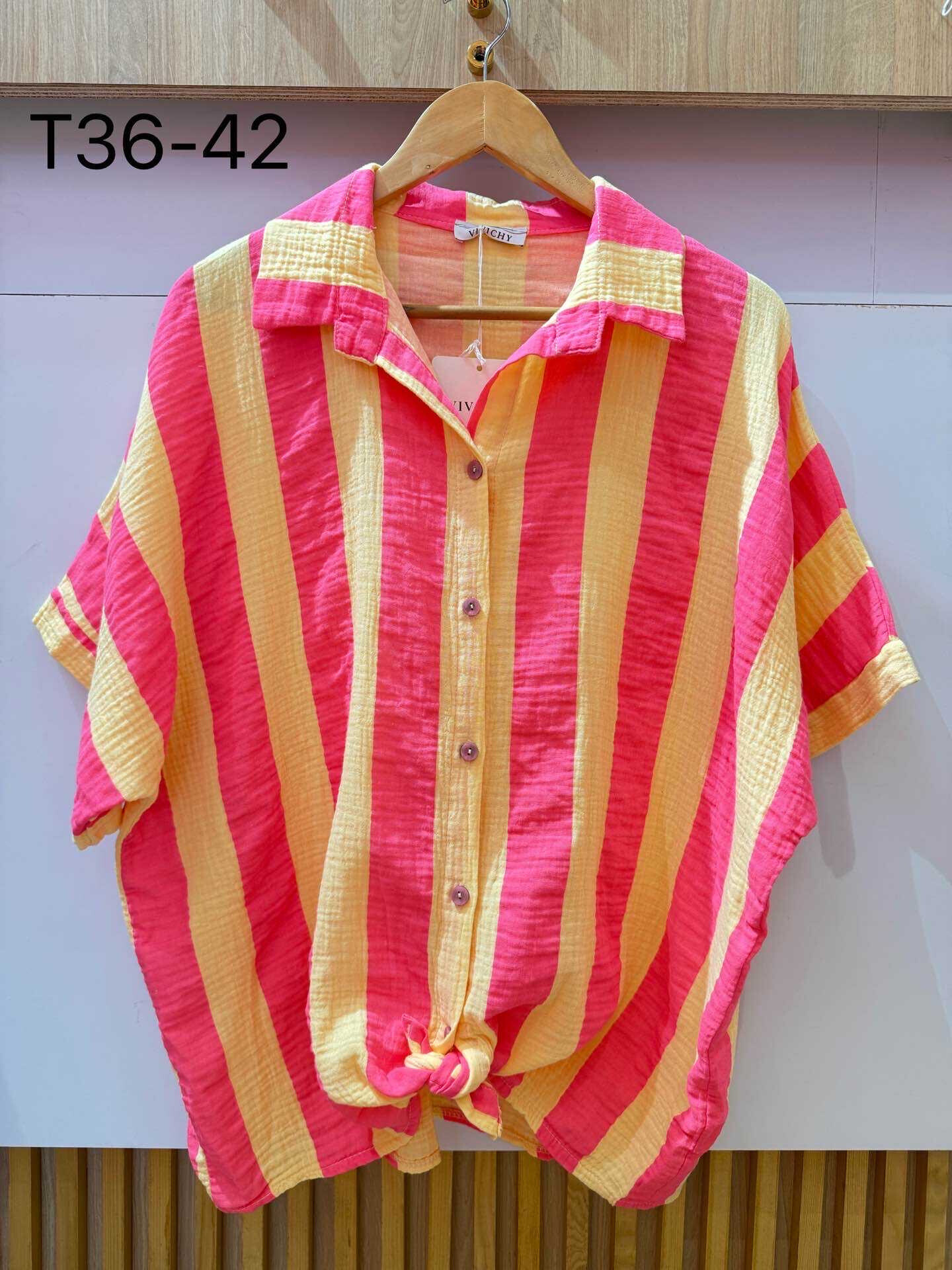 Mayorista VIVICHY - Camisa de algodón a rayas