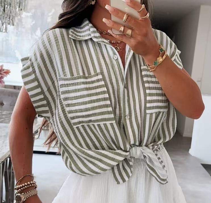 Wholesaler VIVICHY - Striped shirt, short sleeves