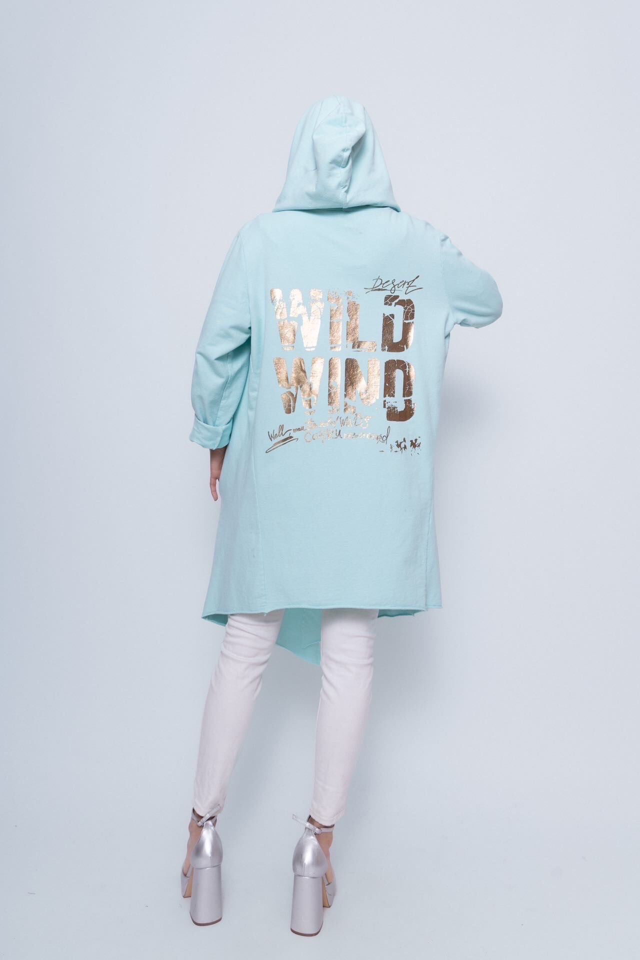 Mayorista VIVICHY - Chaleco con capucha y estampado en la espalda