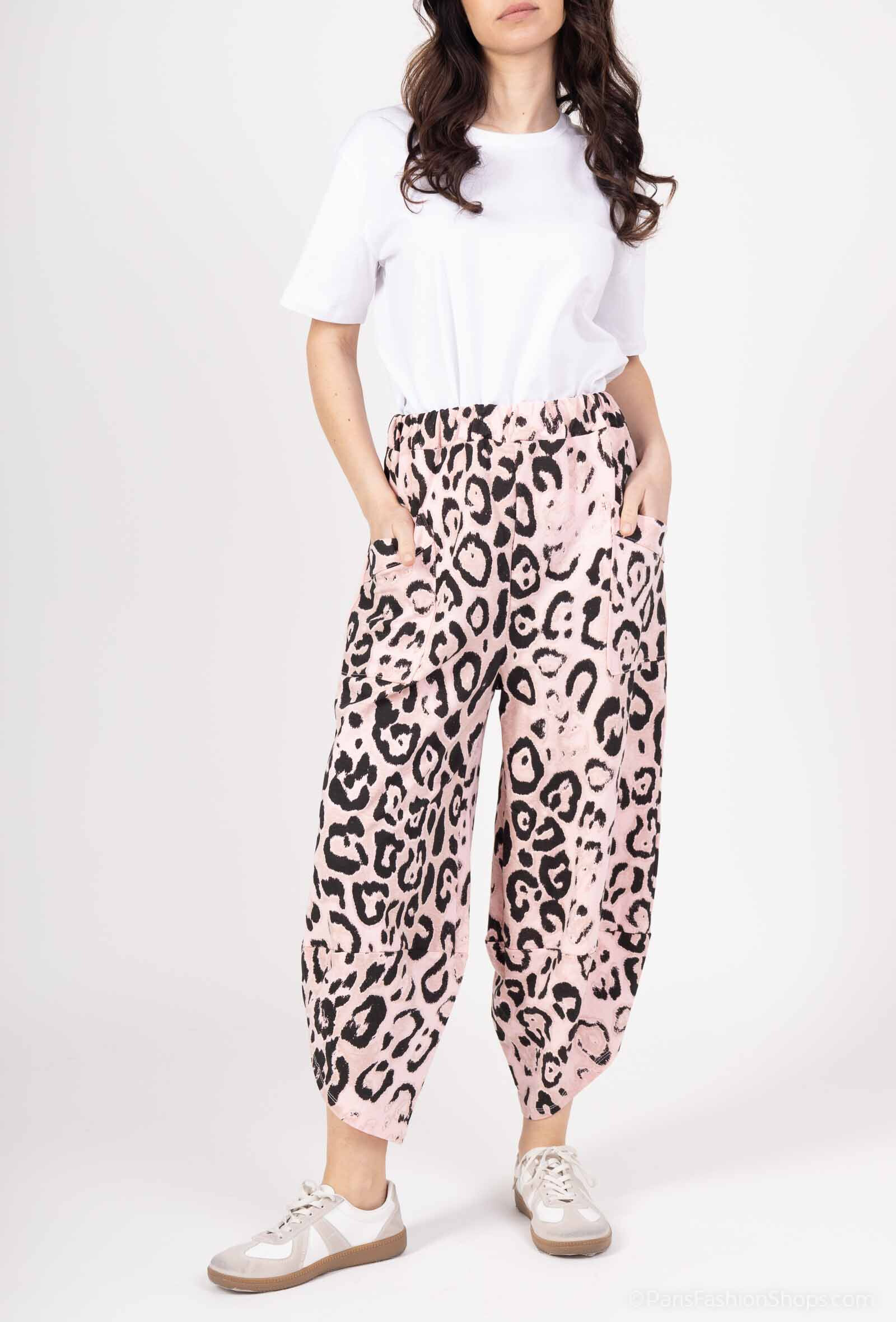 Wholesaler VIVICHY - Faded leopard print pants