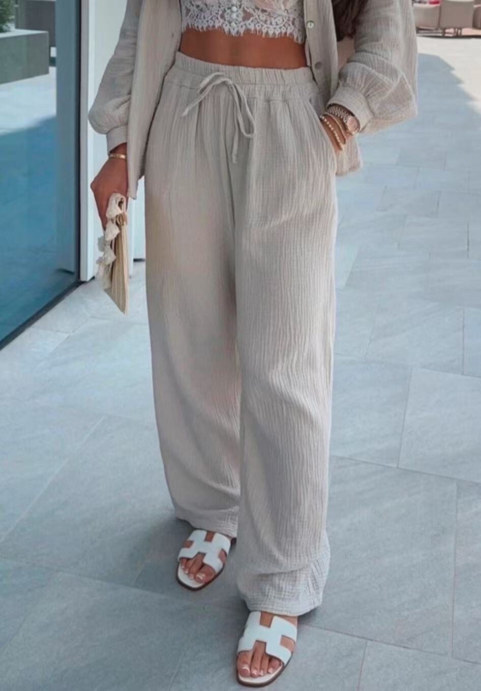 Mayorista VIVICHY - Pantalones de algodón con bolsillos