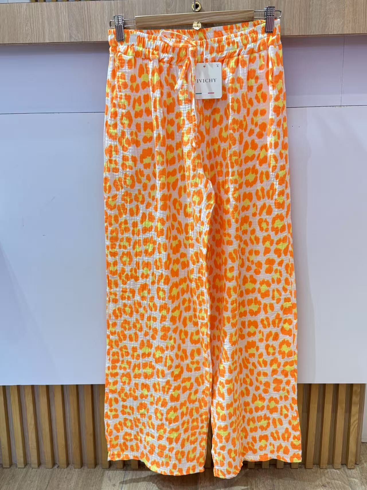 Wholesaler VIVICHY - Leopard printed cotton pants